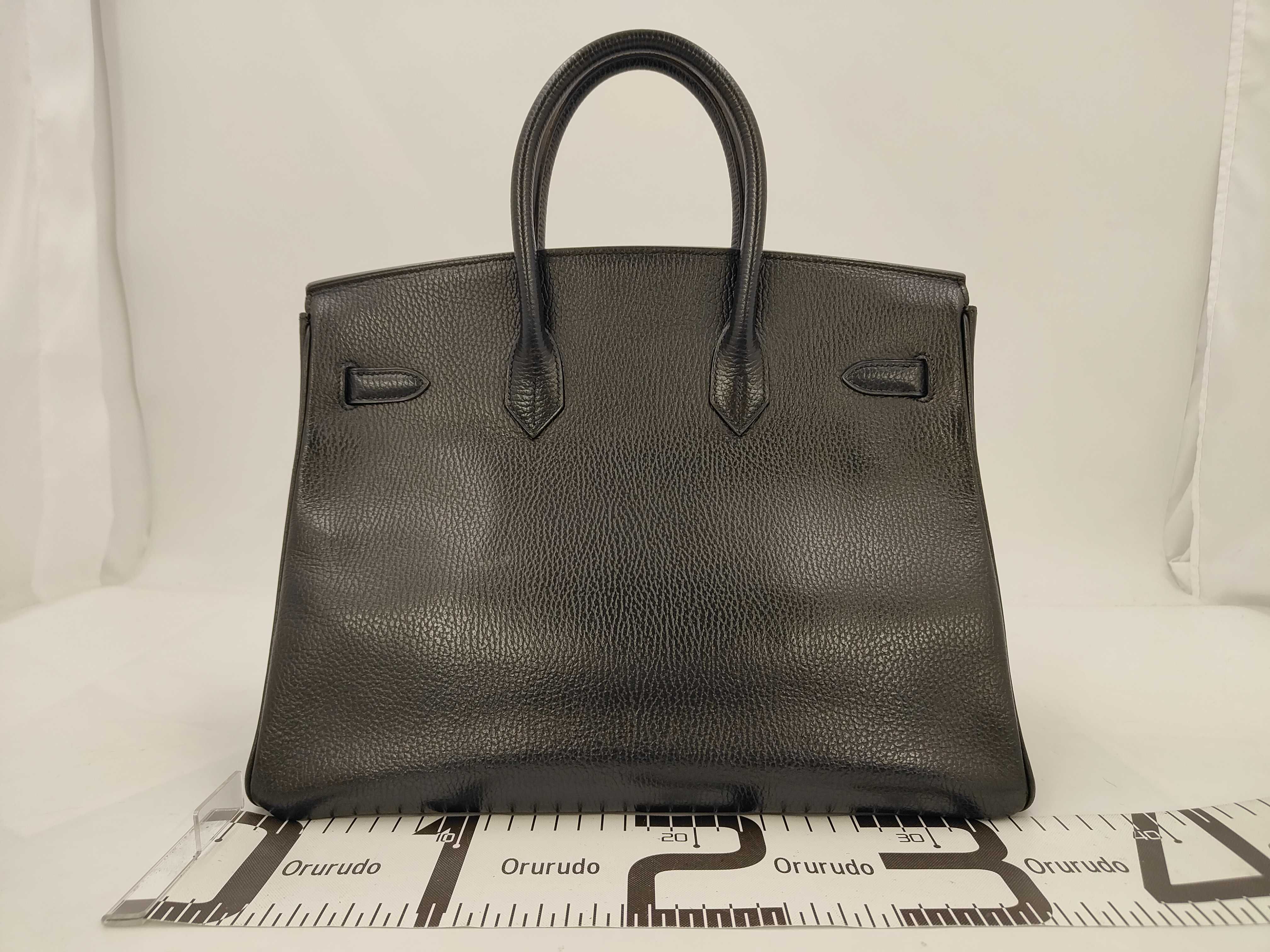 Birkin 35 Black Ardennes Tote Bag — view 2