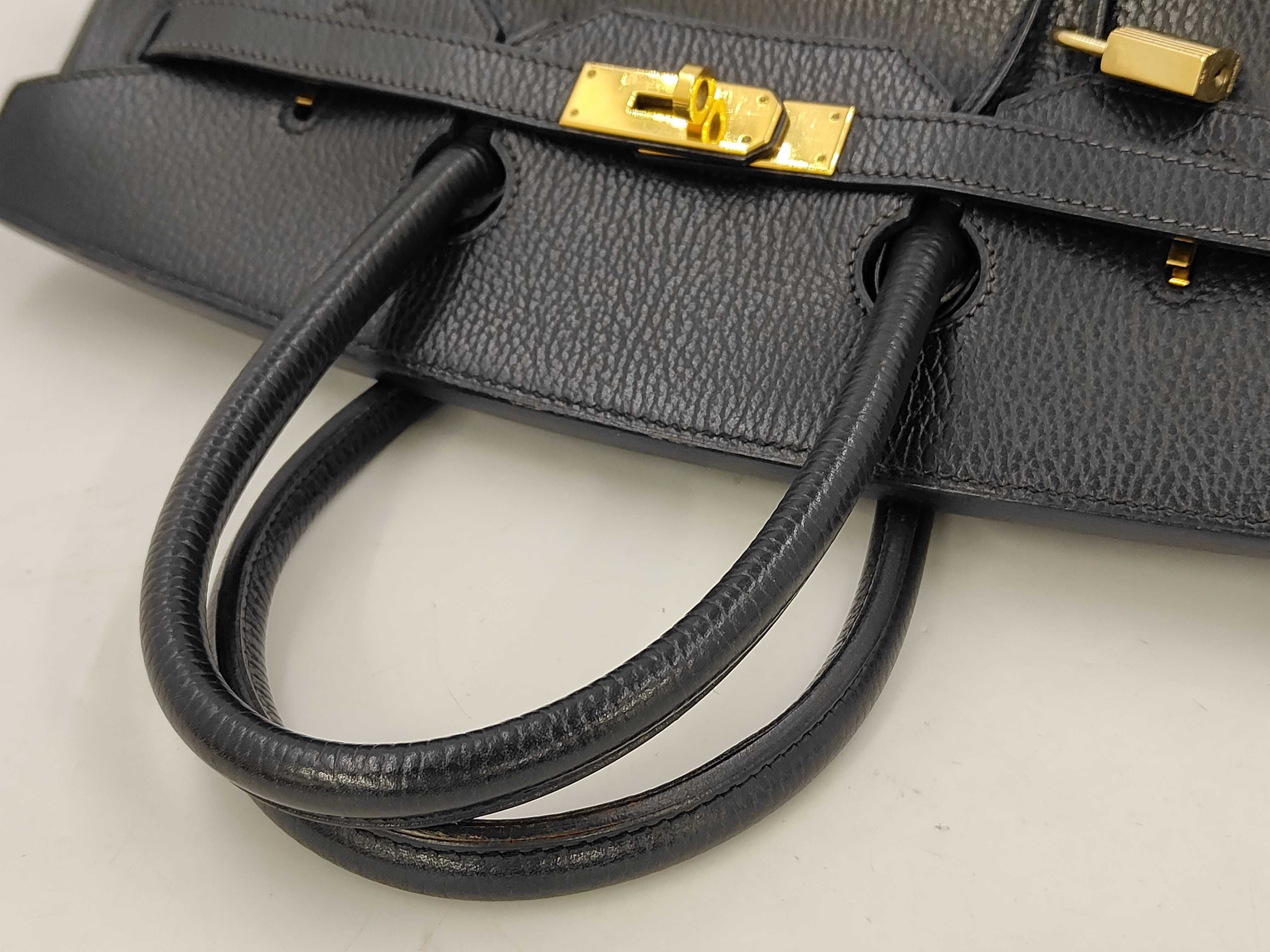 Birkin 35 Black Ardennes Tote Bag — view 3