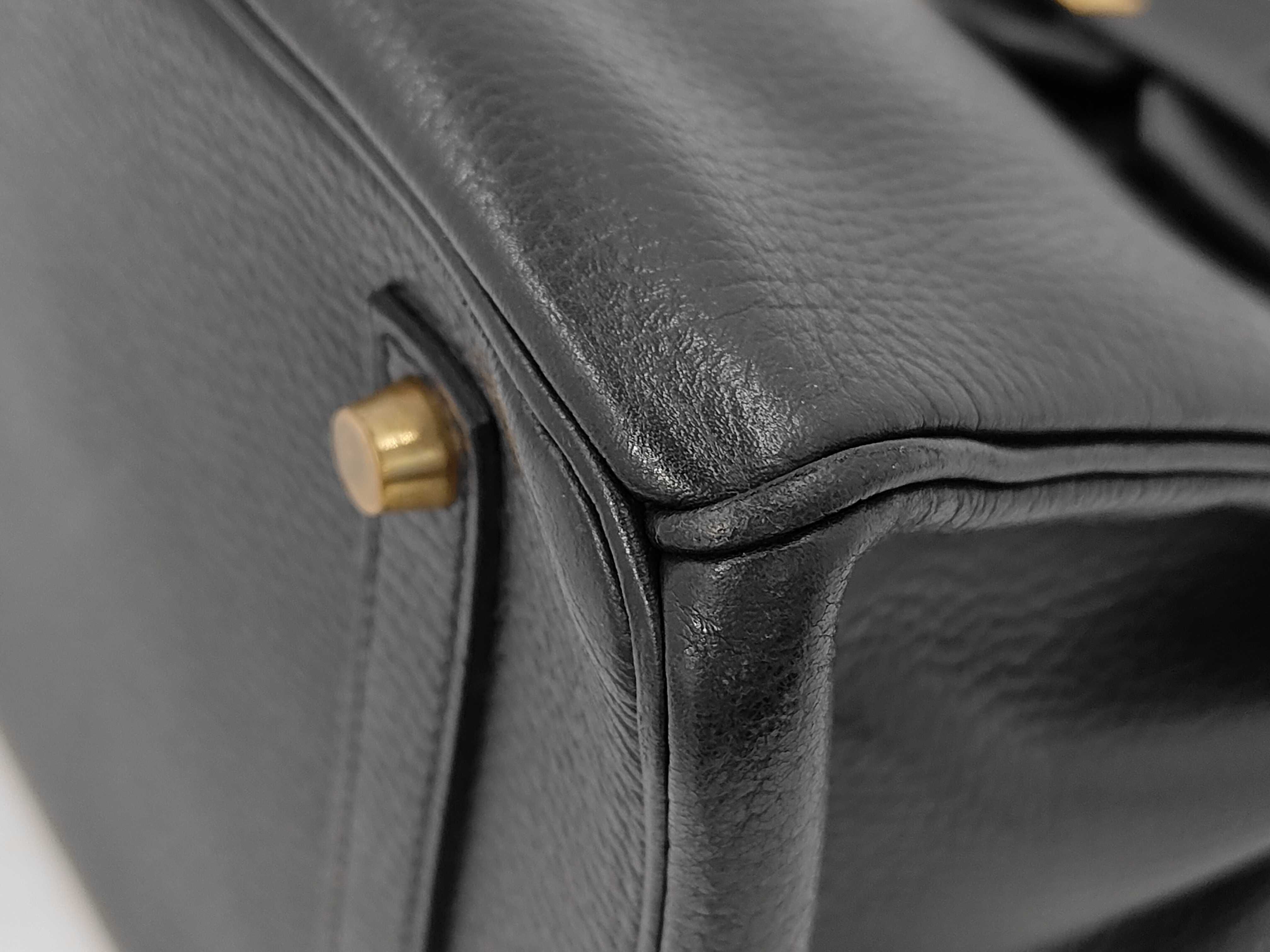 Birkin 35 Black Ardennes Tote Bag — view 7