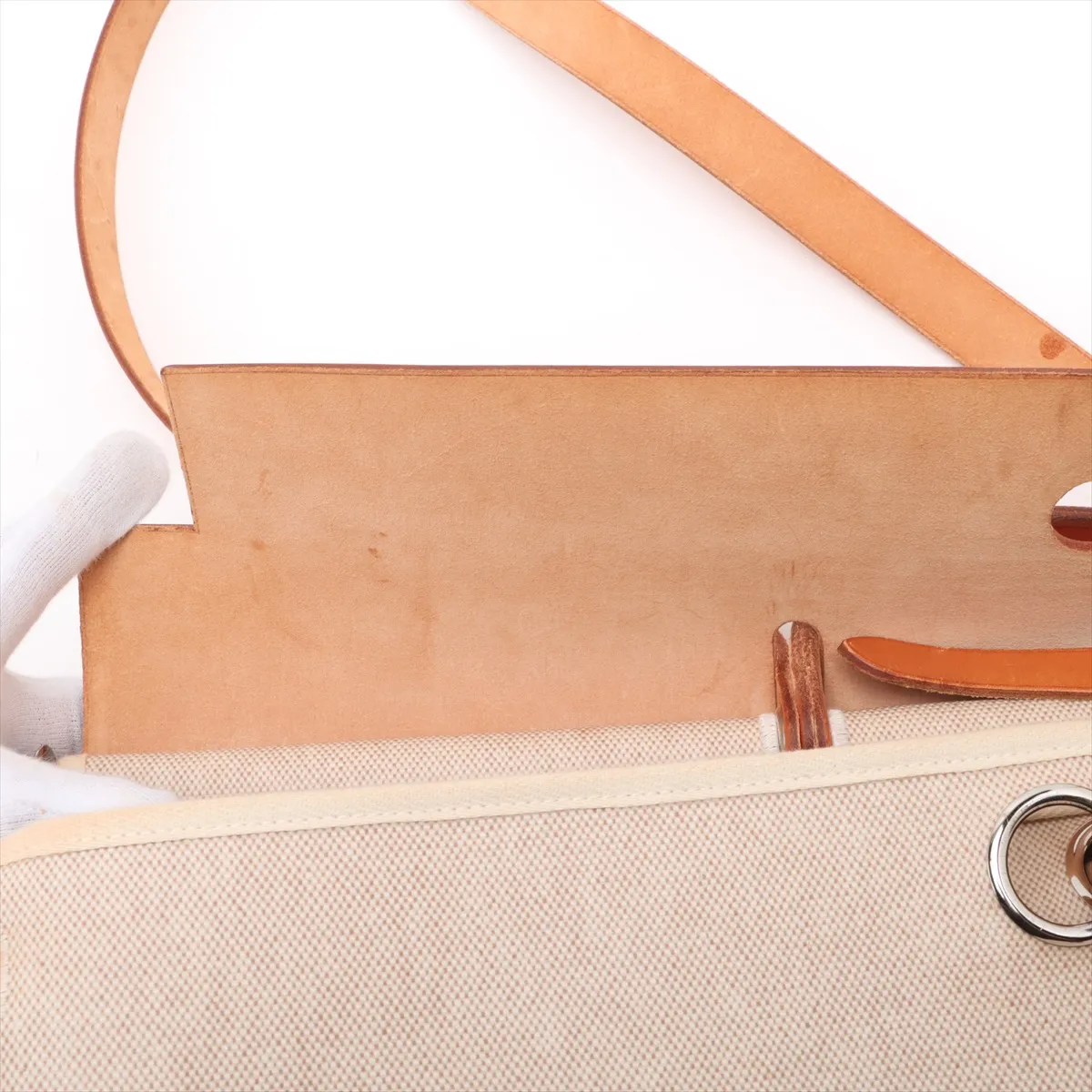Ale Bag Zip GM Toile Ash x Vash Hunter Beige x Brown Silver hardware B:1998 — view 11