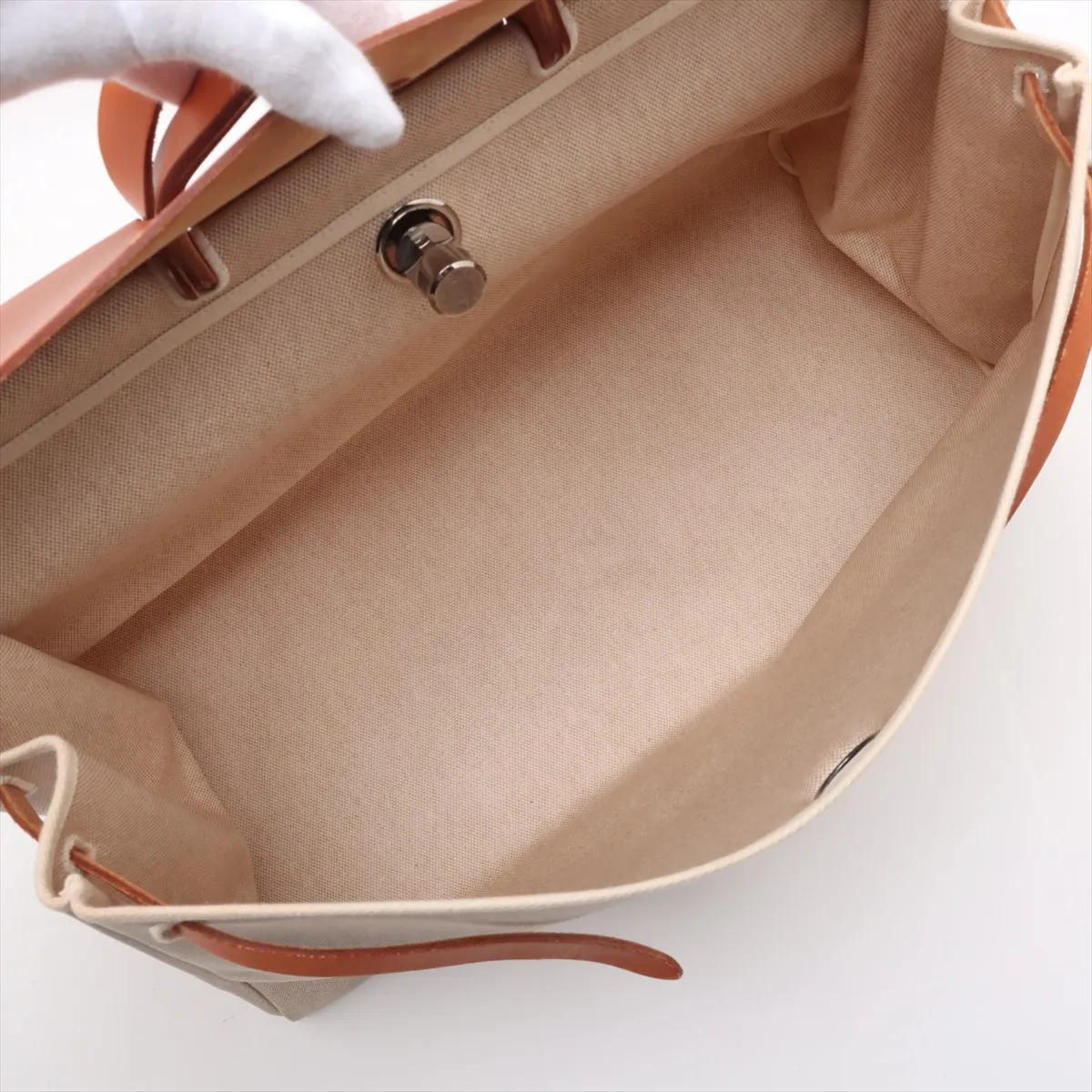 Ale Bag Zip GM Toile Ash x Vash Hunter Beige x Brown Silver hardware B:1998 — view 8