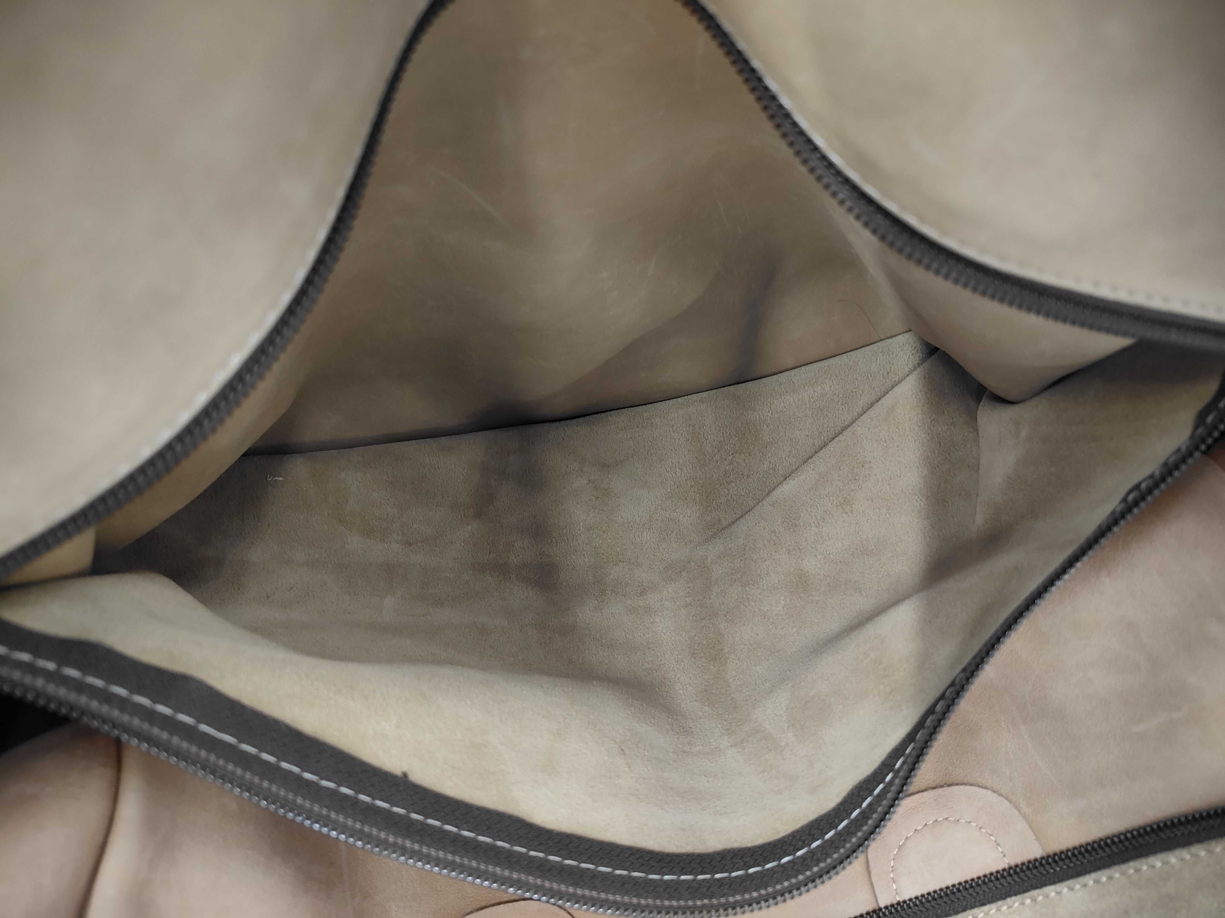 Loewe Amazona 40 Boston Bag Suede Brown Handbag — view 11