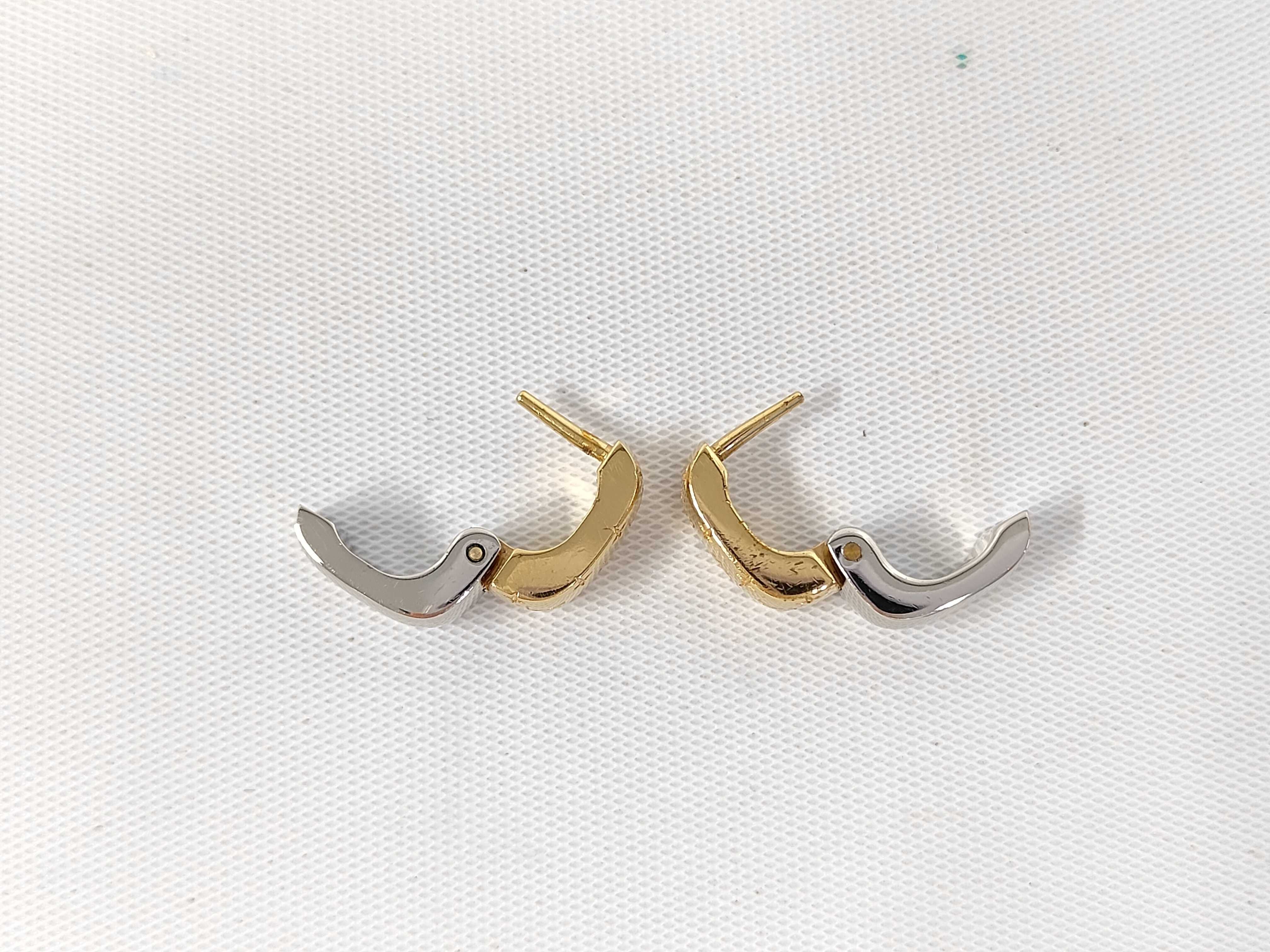 Boucles d'Oreilles Nanogram Earrings GP Gold Silver M00397 LE0222 Louis Vuitton Earrings — view 3