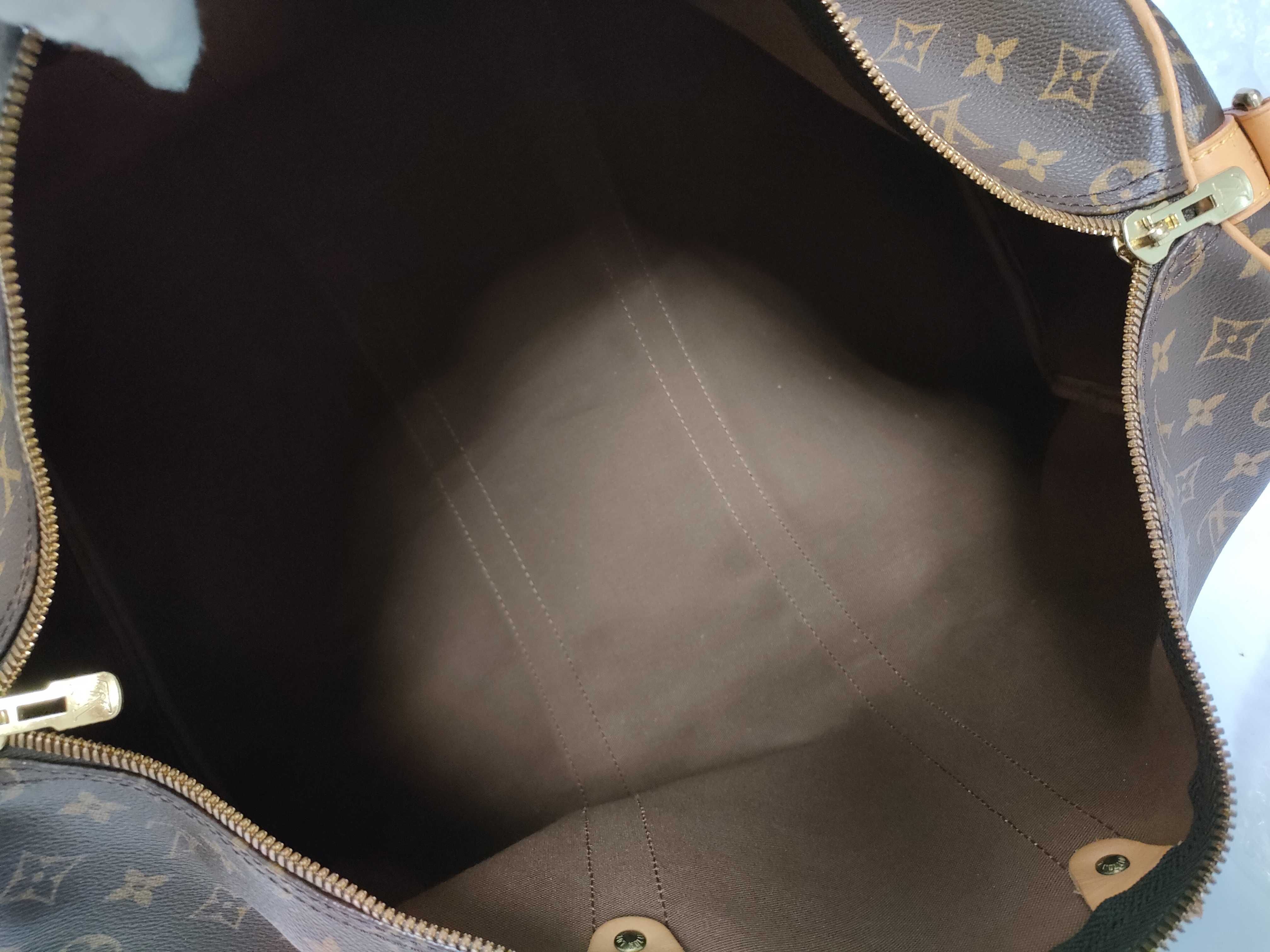 Monogram Keepall Bandoulière 55 M41414 TH0967 Brown Boston Bag — view 11