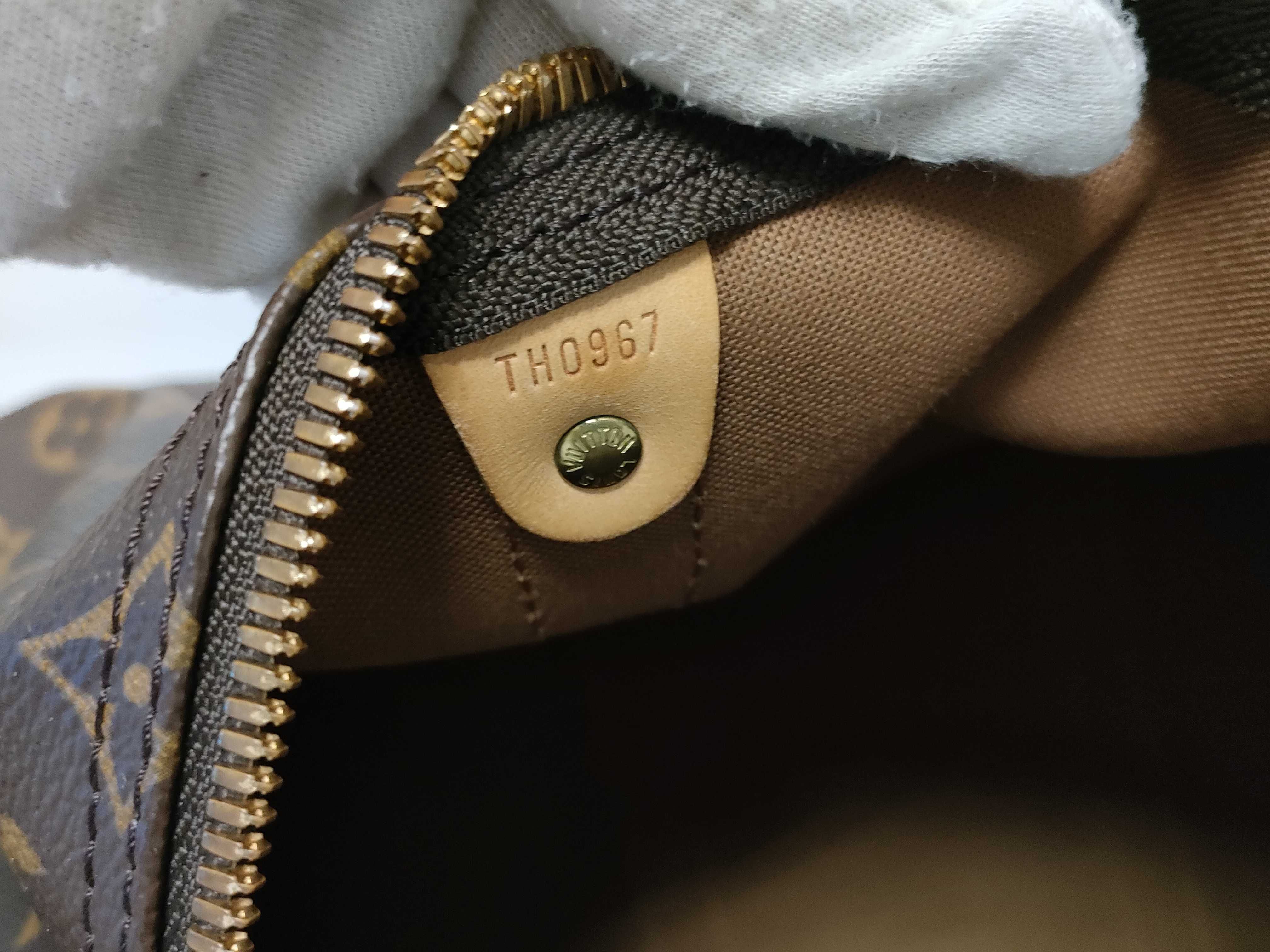 Monogram Keepall Bandoulière 55 M41414 TH0967 Brown Boston Bag — view 12