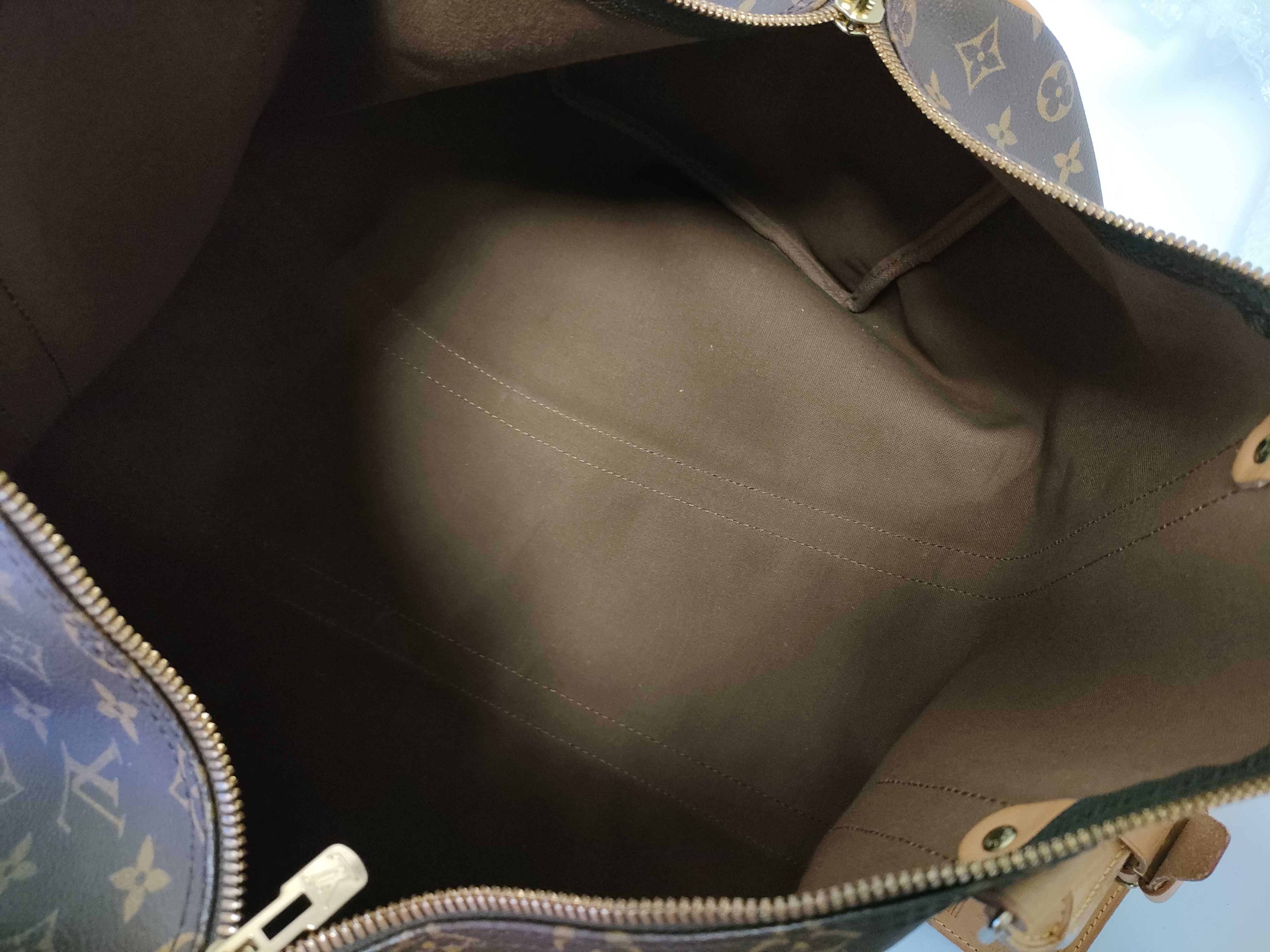 Monogram Keepall Bandoulière 55 M41414 TH0967 Brown Boston Bag — view 14