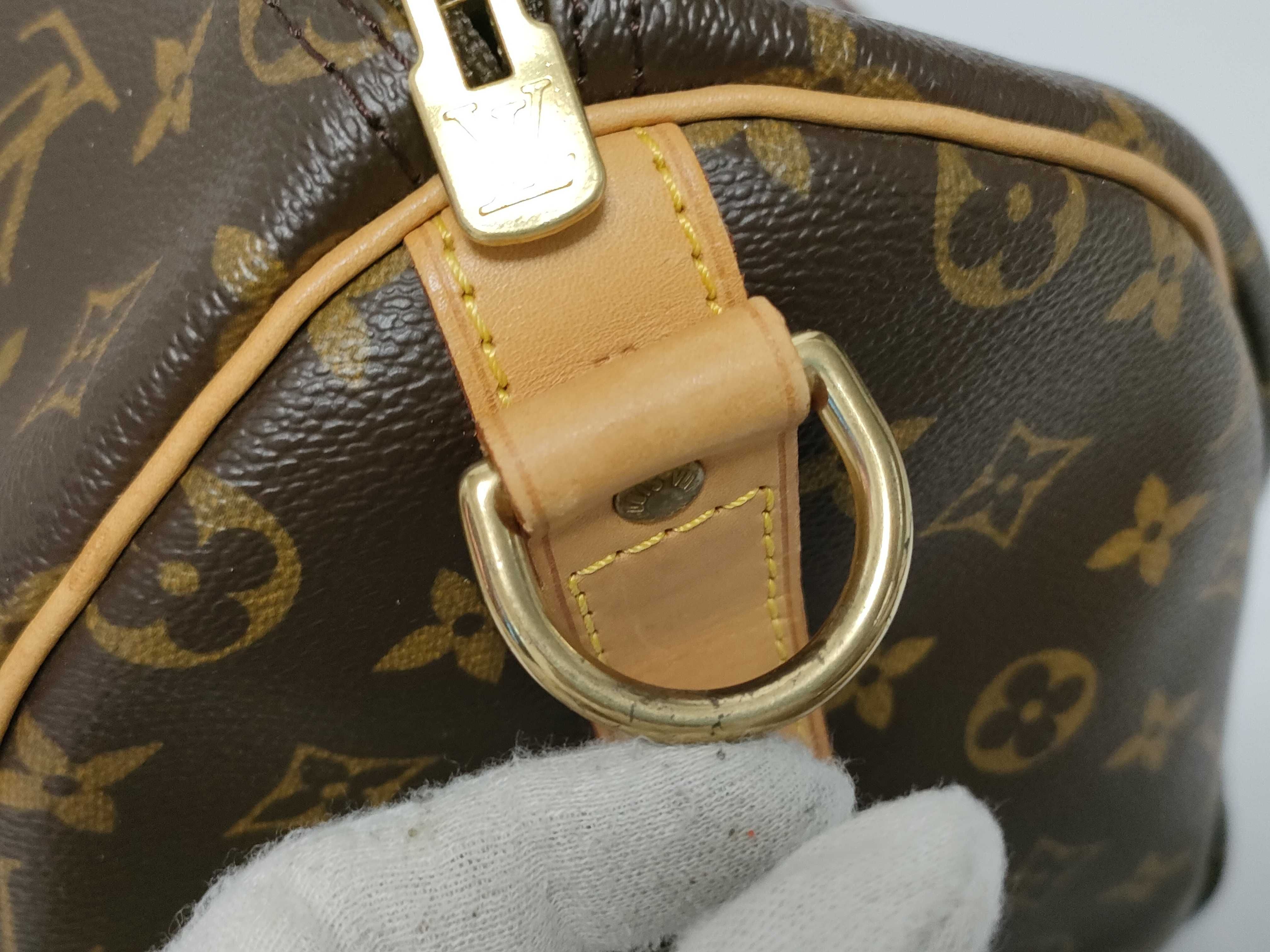 Monogram Keepall Bandoulière 55 M41414 TH0967 Brown Boston Bag — view 10