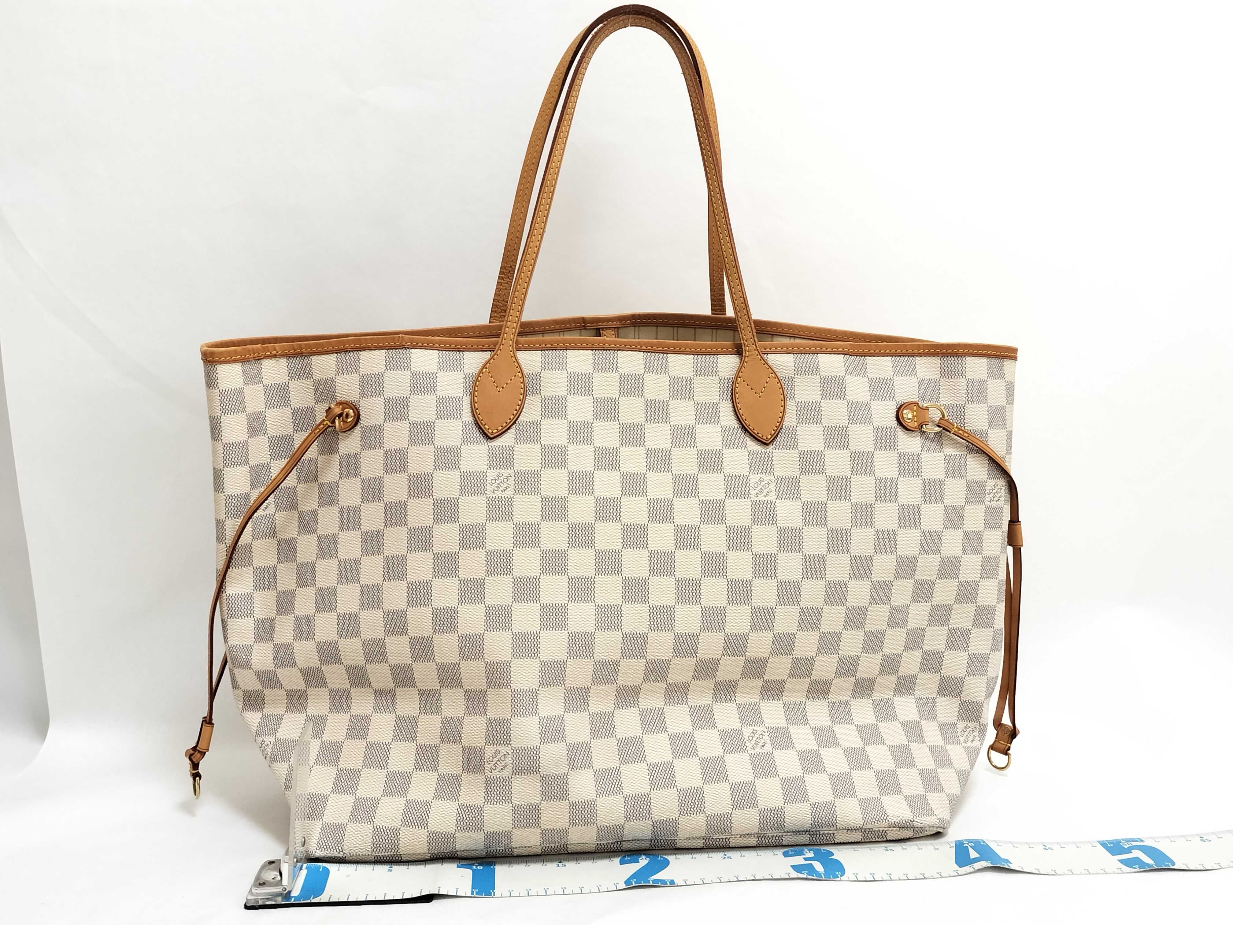 Damier Azur Neverfull MM N51107 Tote Bag — view 2