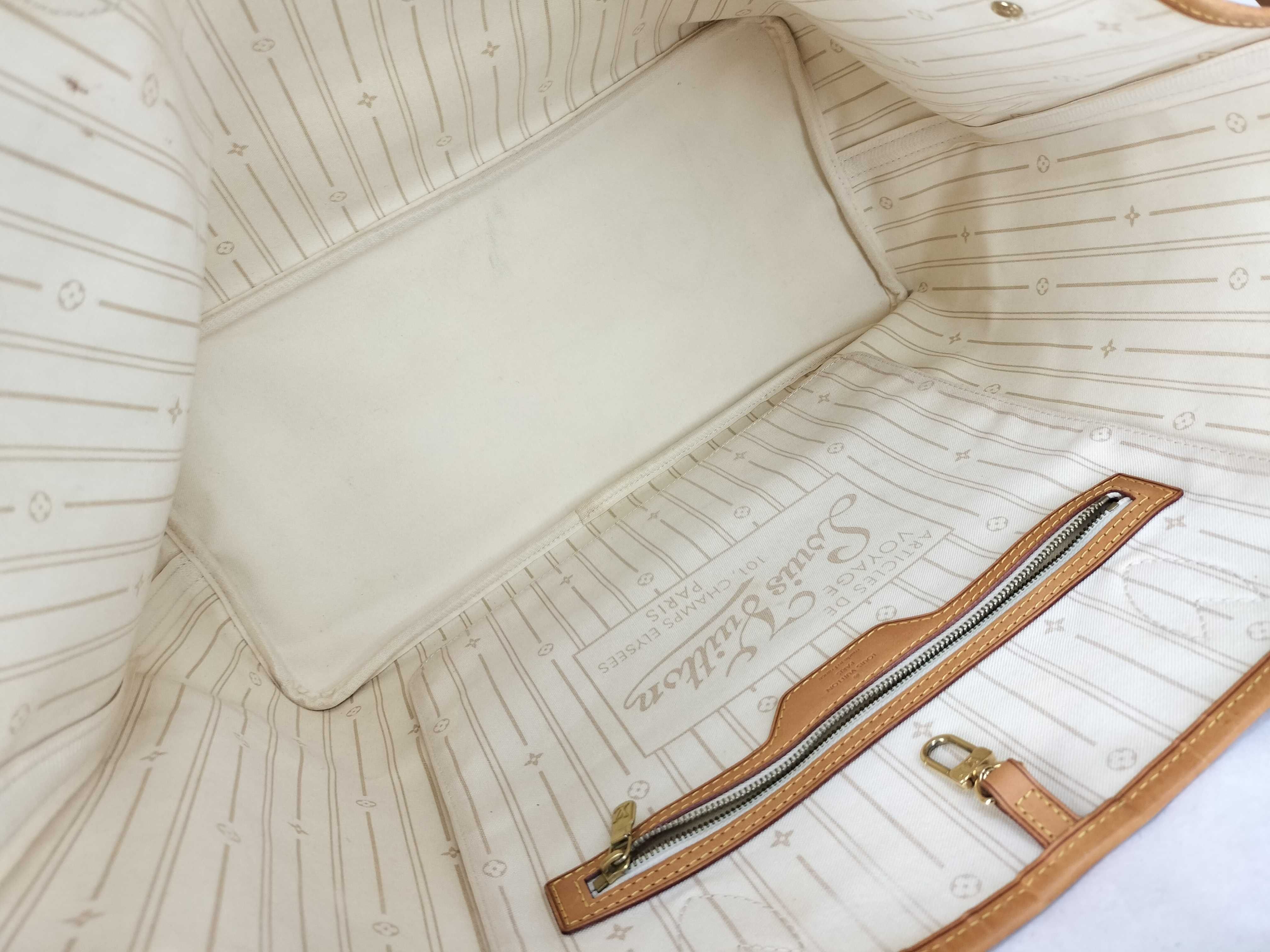 Damier Azur Neverfull MM N51107 Tote Bag — view 9