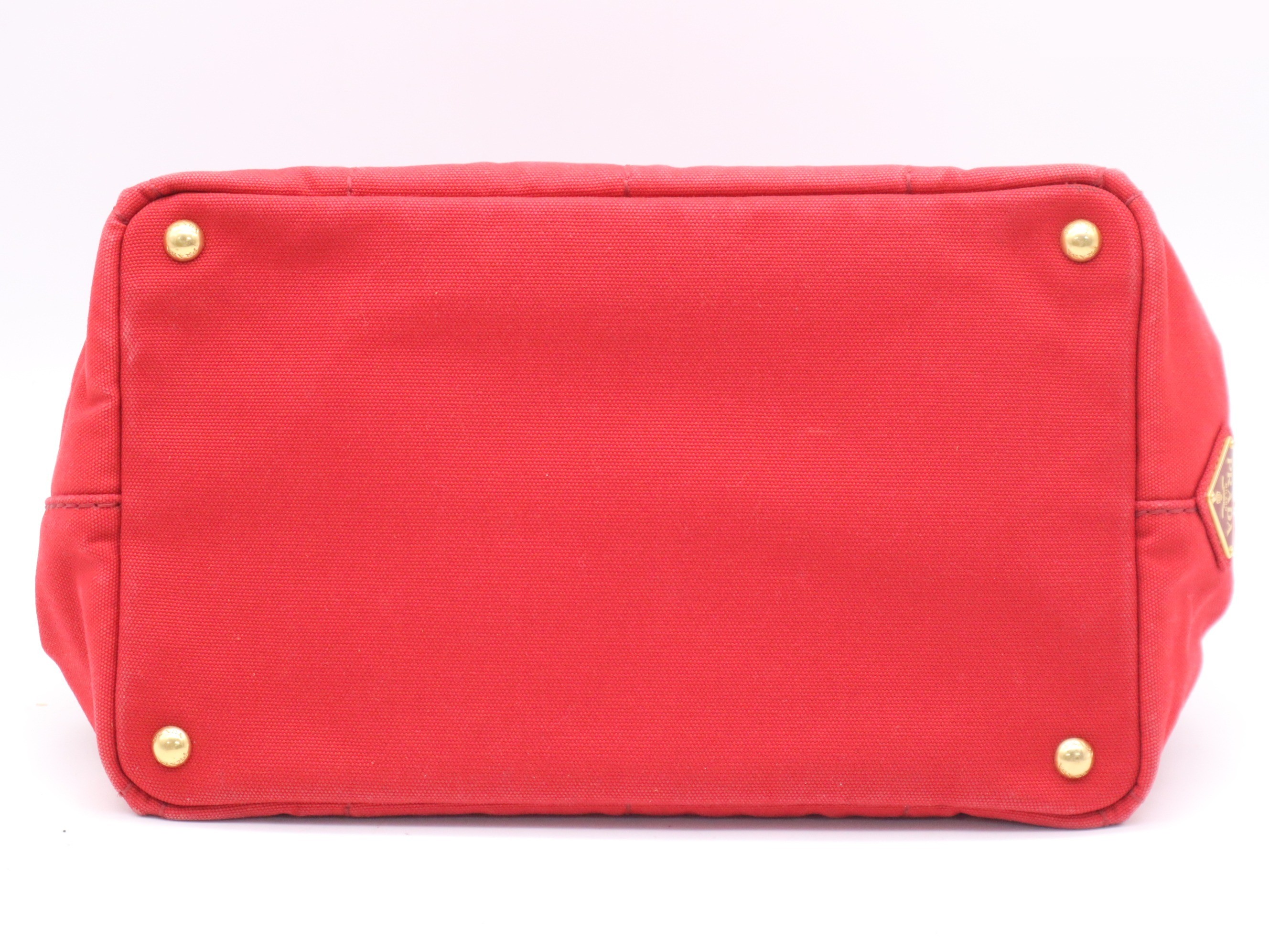 Canvas Canapa handbag, with guarantee card, red. — view 4