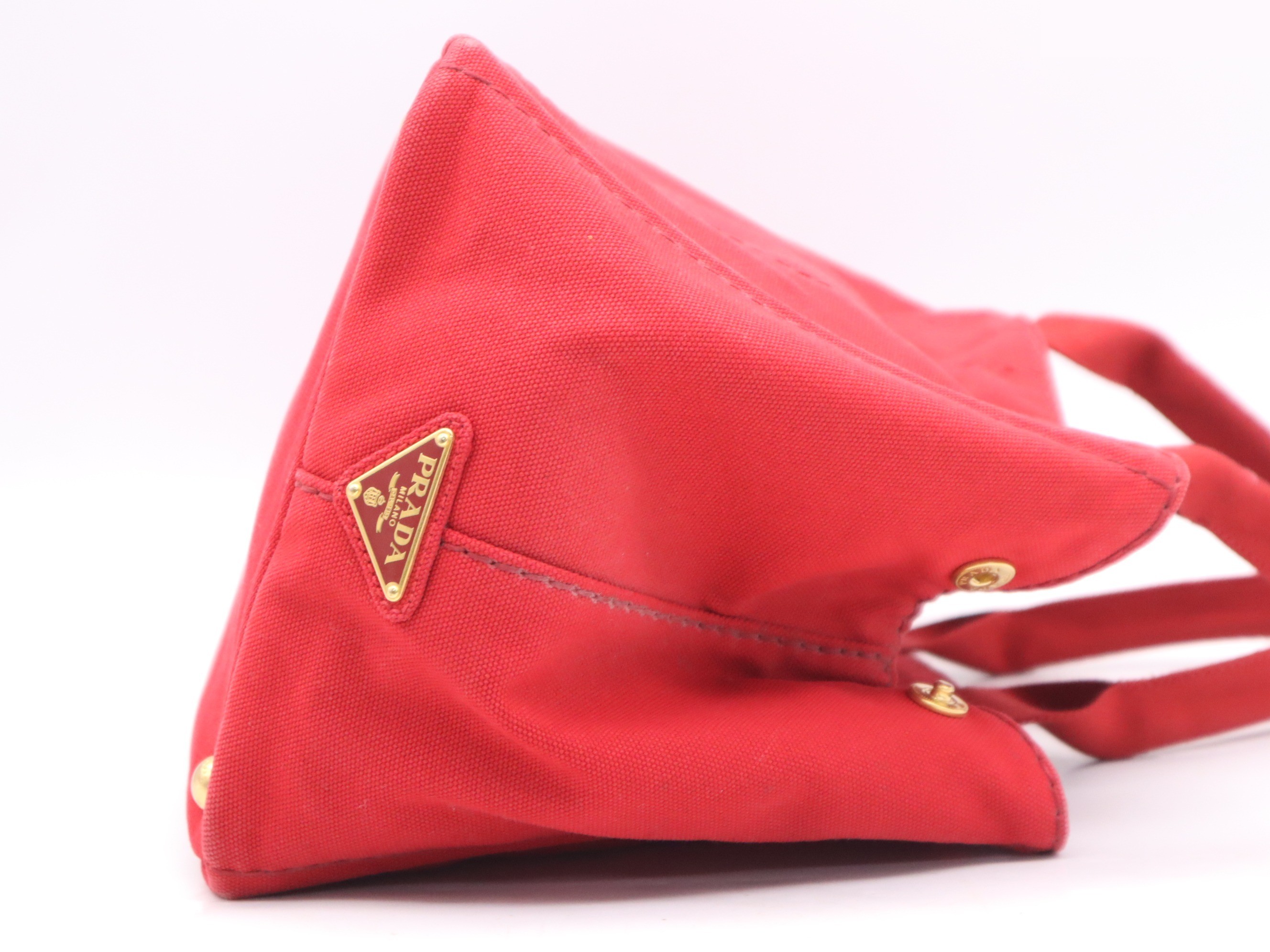 Canvas Canapa handbag, with guarantee card, red. — view 5