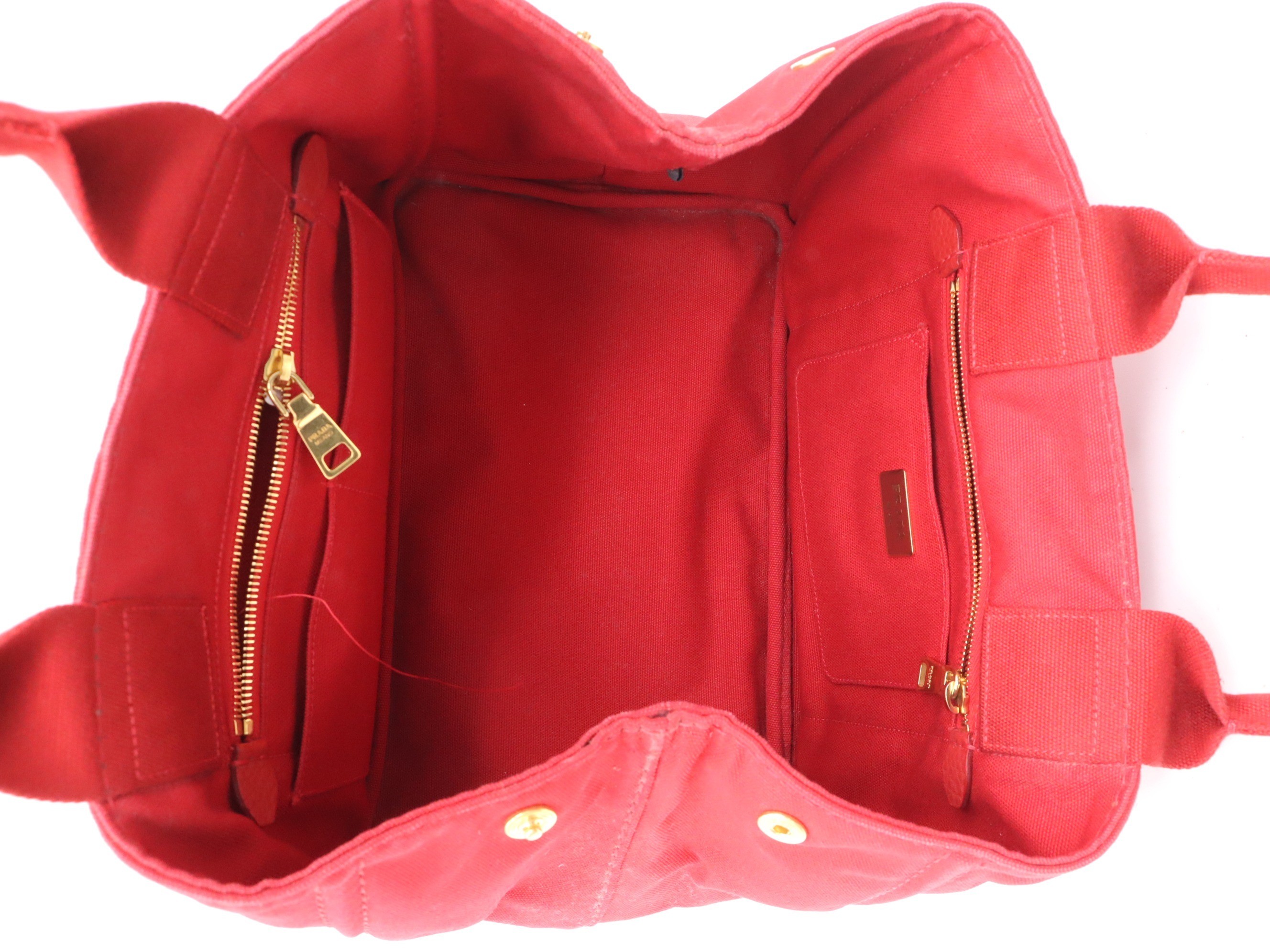 Canvas Canapa handbag, with guarantee card, red. — view 7