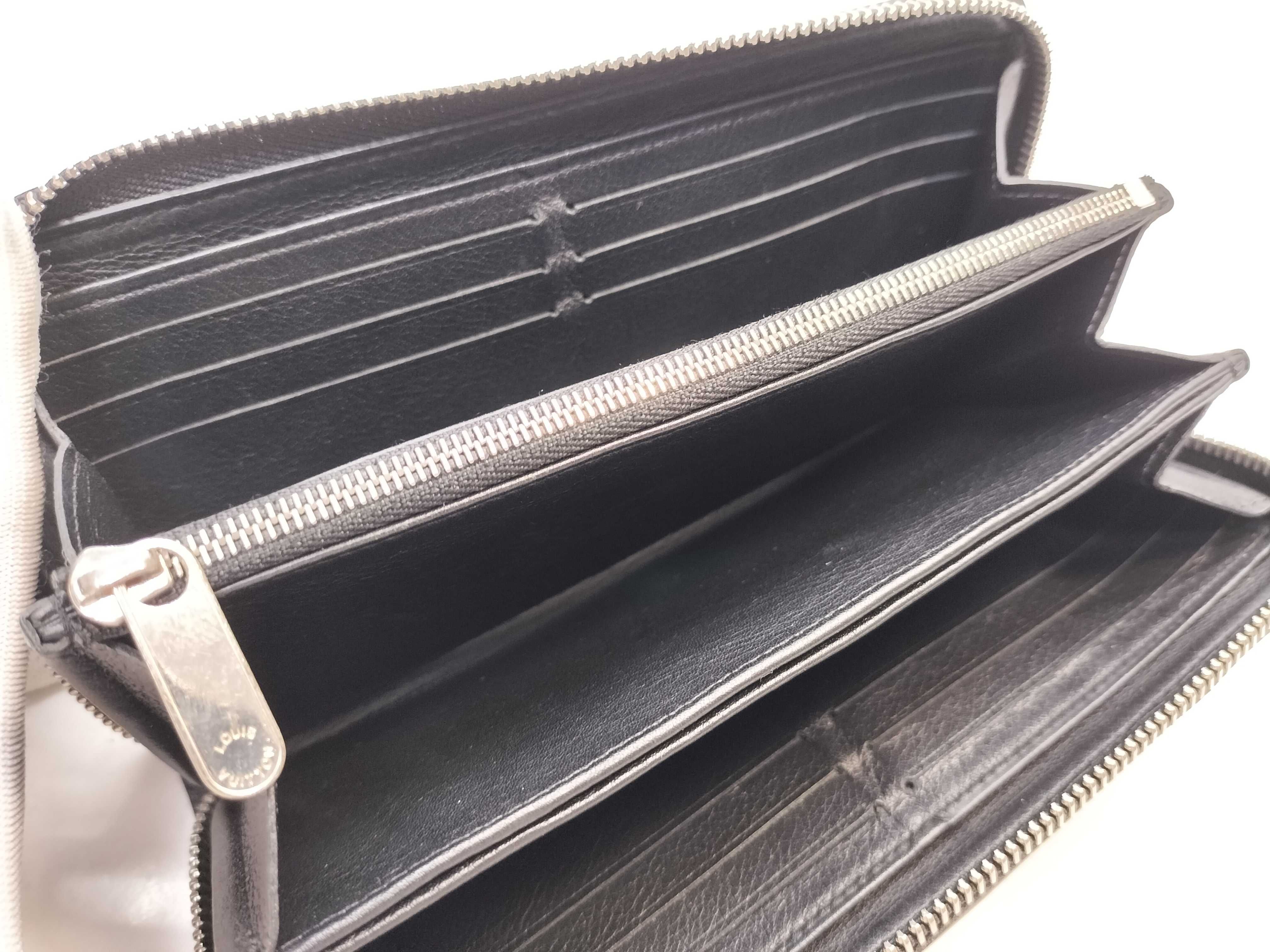Mahina Zippy Black Long Wallet SV Metal Fittings TN4118 B243 Wallet — view 9