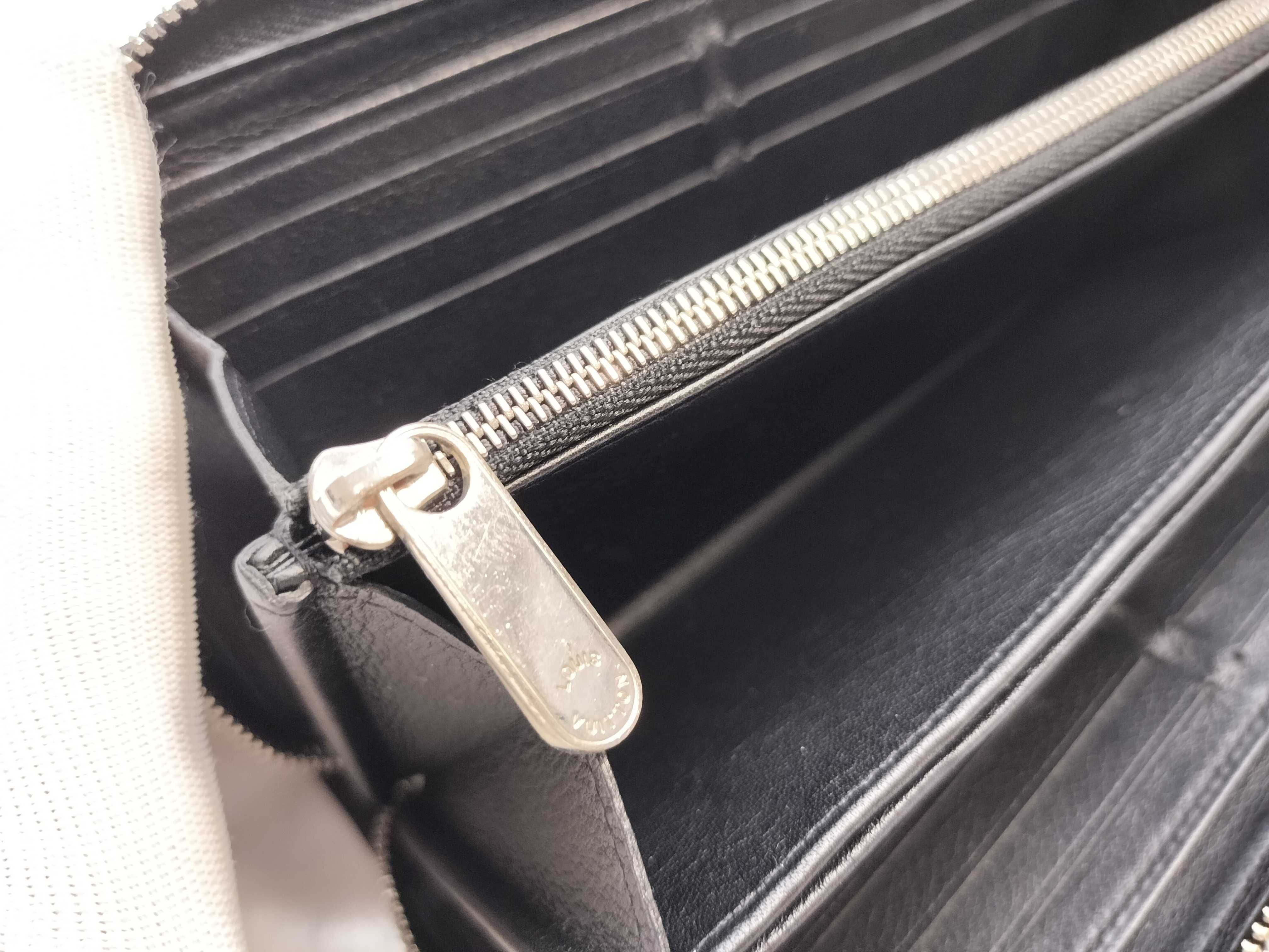 Mahina Zippy Black Long Wallet SV Metal Fittings TN4118 B243 Wallet — view 10