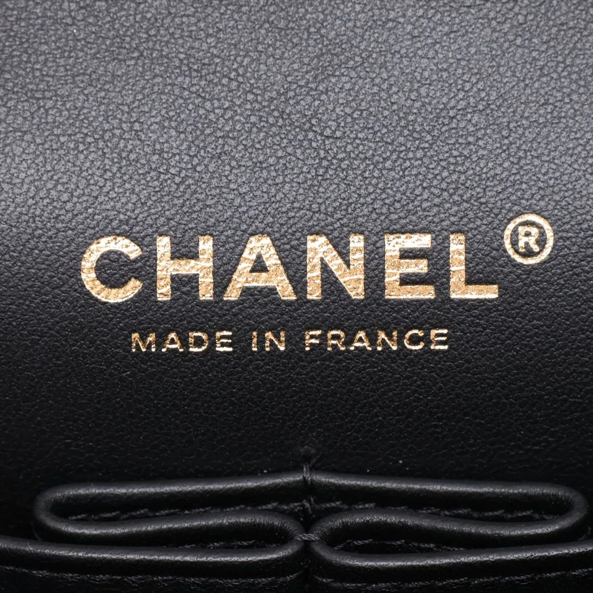 [Individually packaged] Chanel Matelassé 25 Lambskin Double Flap Double Chain Bag, Black x White, Gold Hardware, PEGXCUE7 Random Plate, A01112 — view 11