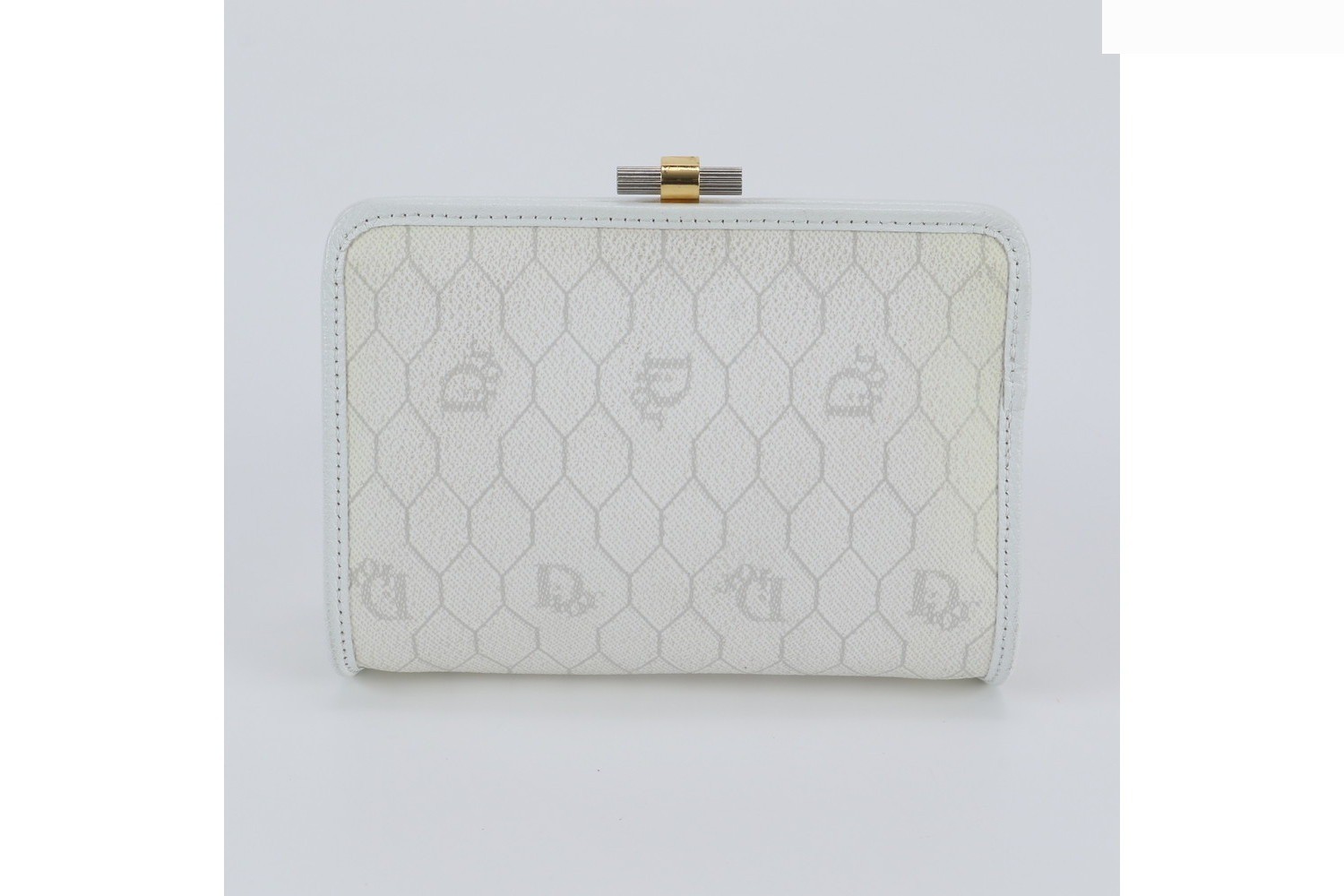 Honeycomb Leather Pouch Clutch Bag — view 2