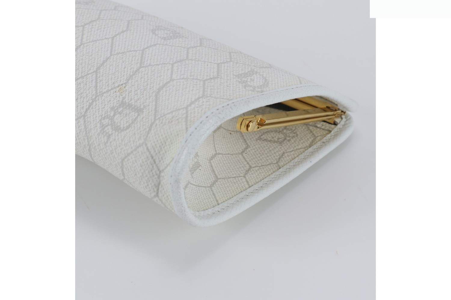 Honeycomb Leather Pouch Clutch Bag — view 3
