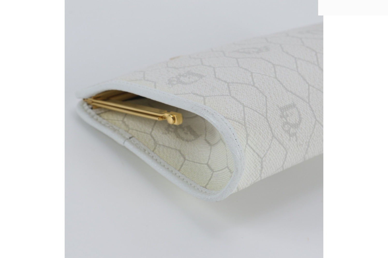 Honeycomb Leather Pouch Clutch Bag — view 5