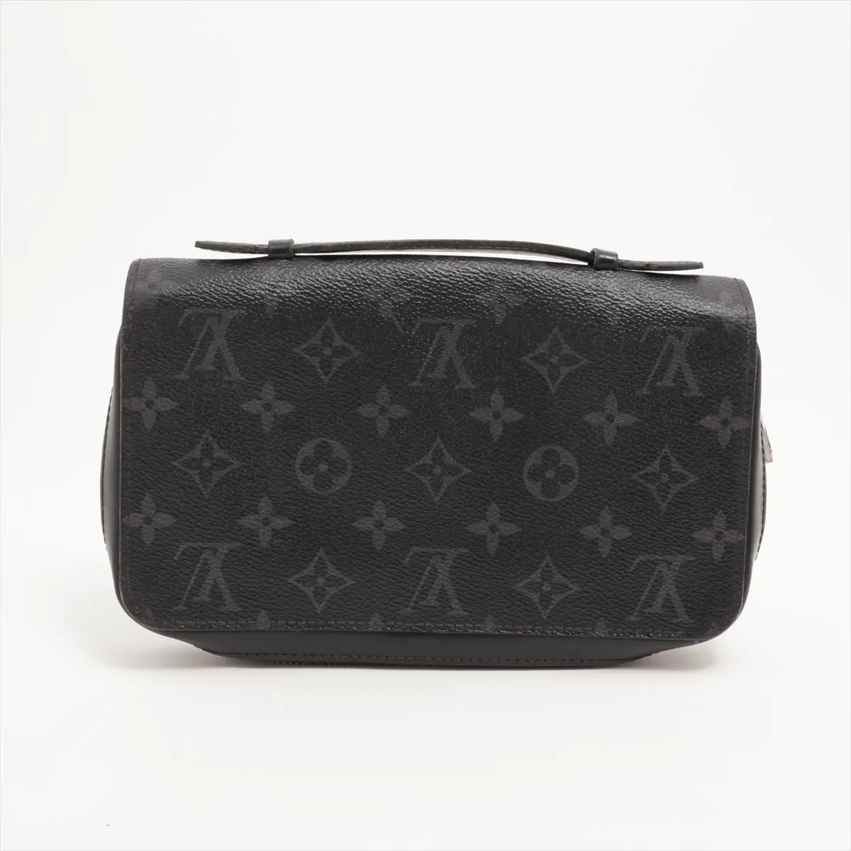 Monogram Eclipse Zippy XL M61698 CA1187 Black Round Zip Wallet — view 2