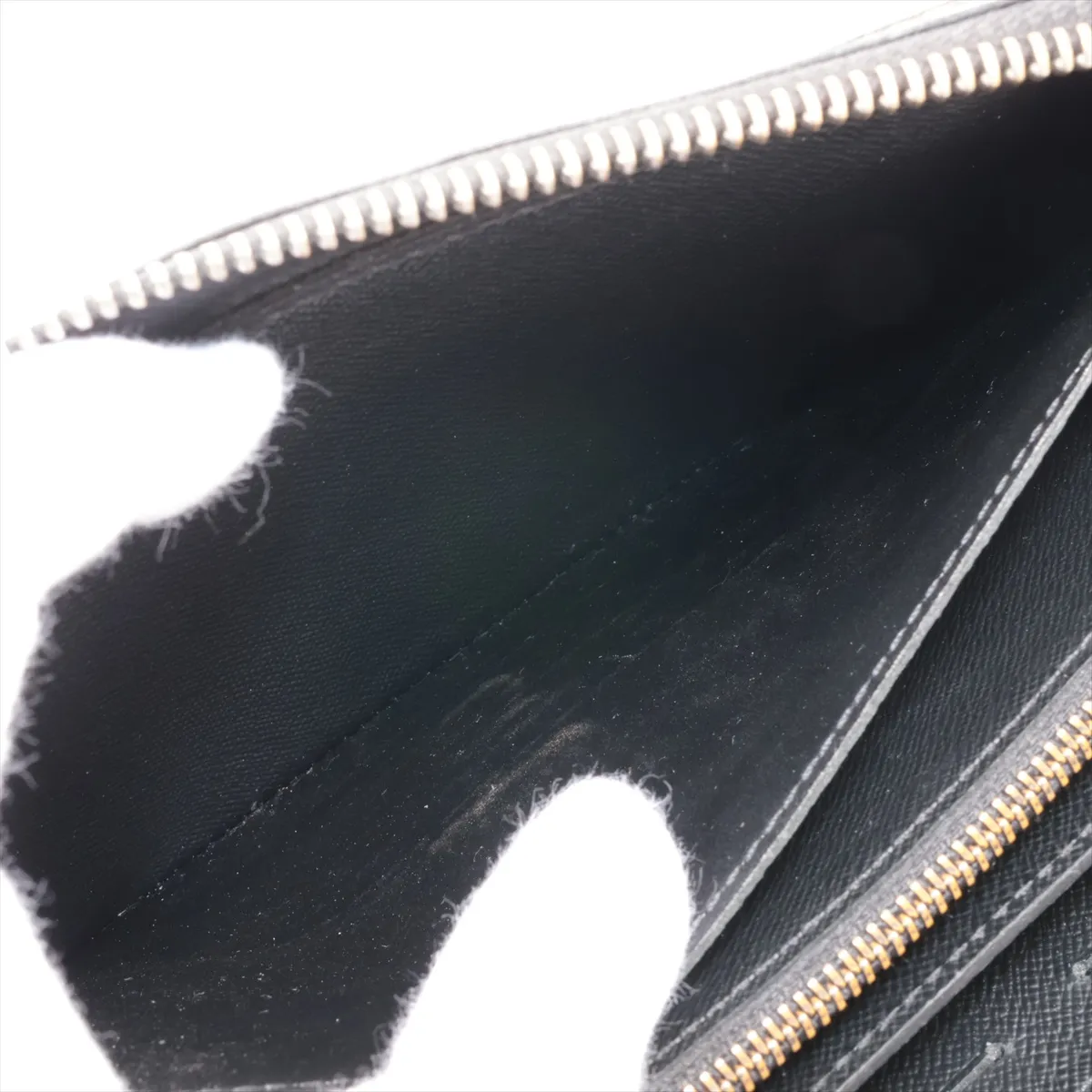 Monogram Eclipse Zippy XL M61698 CA1187 Black Round Zip Wallet — view 4