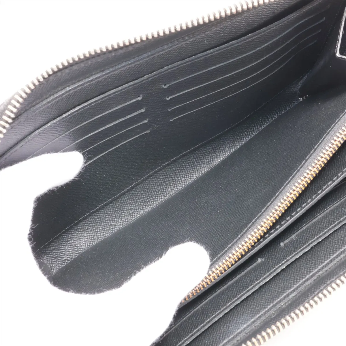 Monogram Eclipse Zippy XL M61698 CA1187 Black Round Zip Wallet — view 5