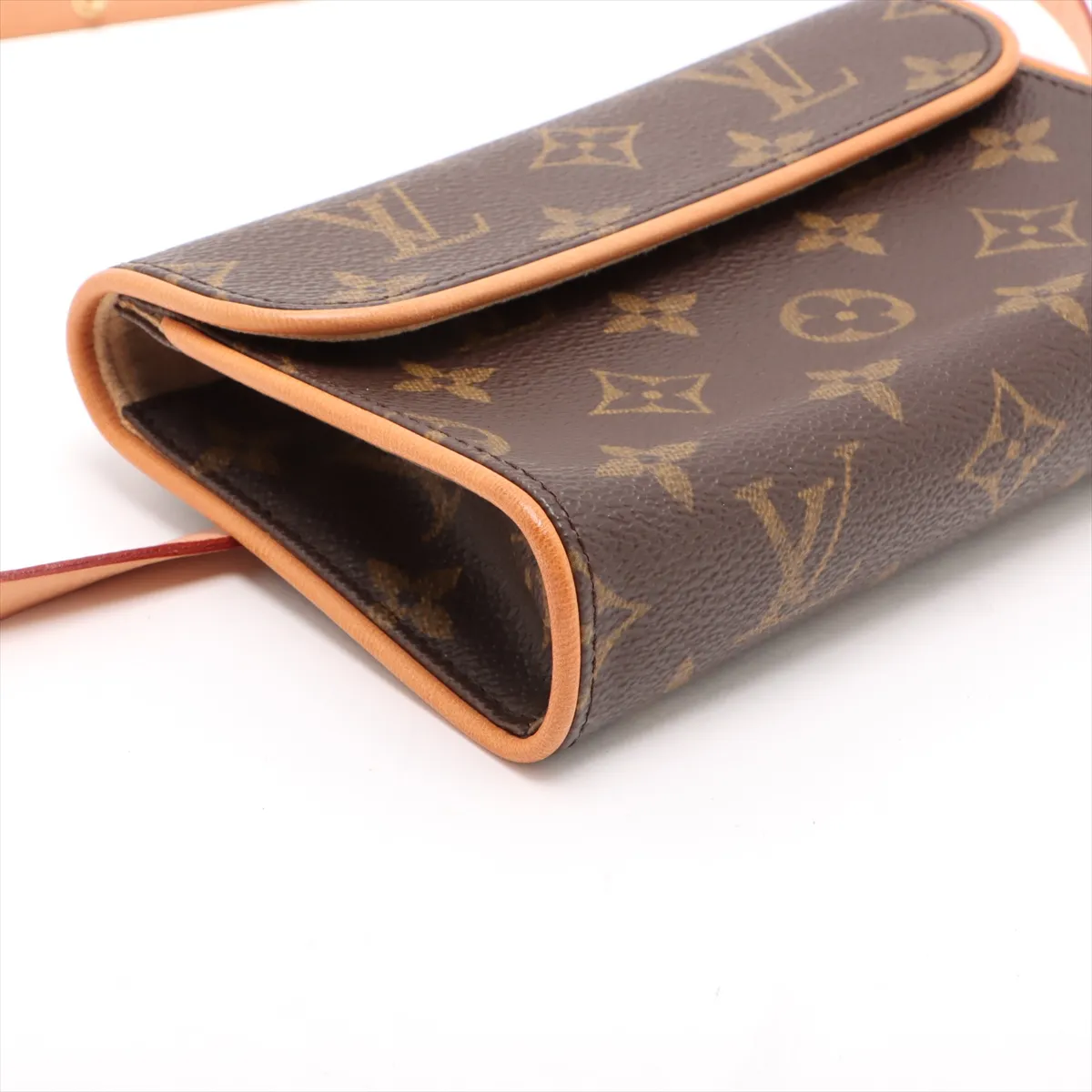 Monogram Pochette Florentine M51855 FL1011 Brown Belt Size XS — view 4