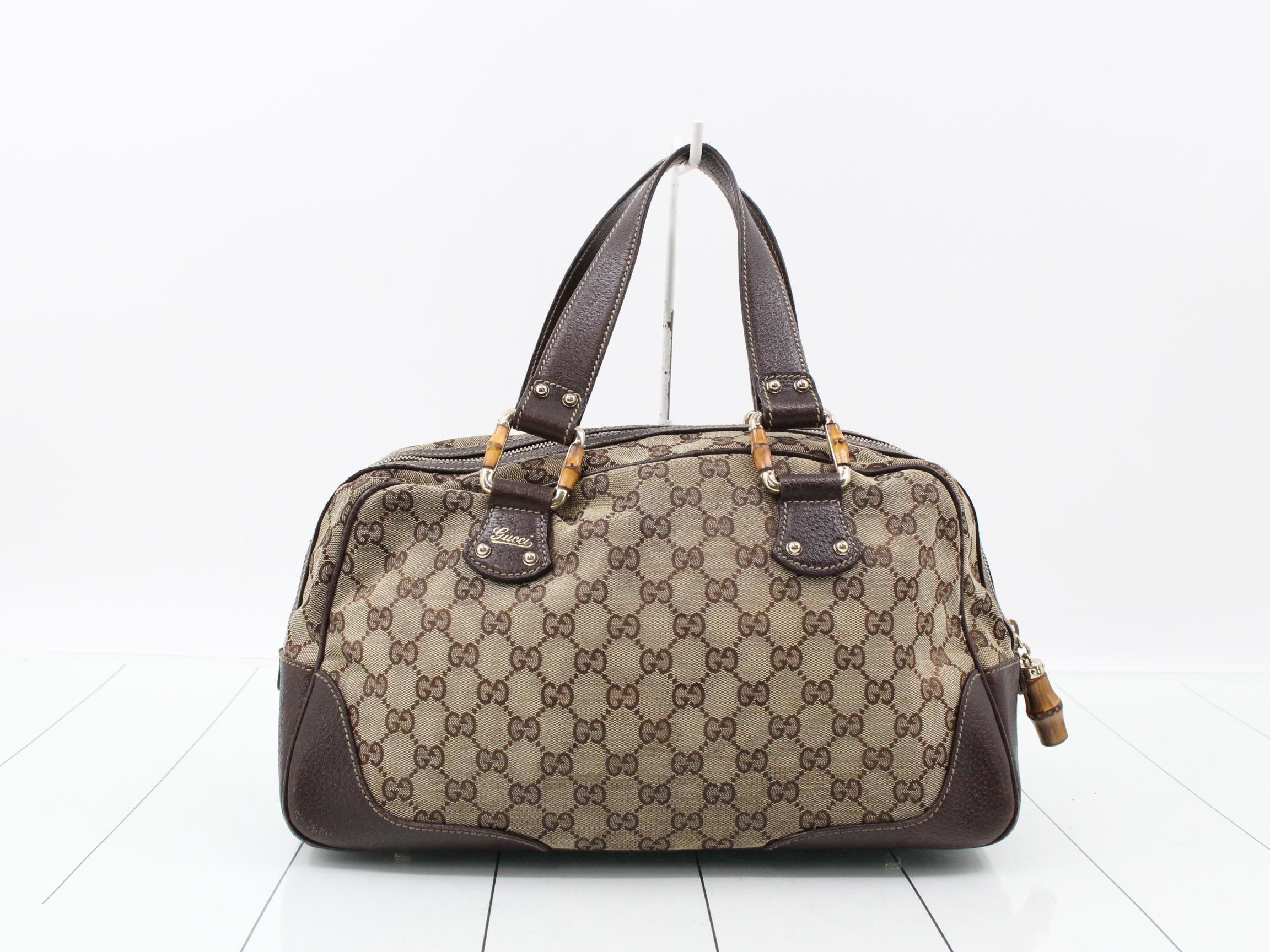 GG Canvas Bamboo Handbag — view 2