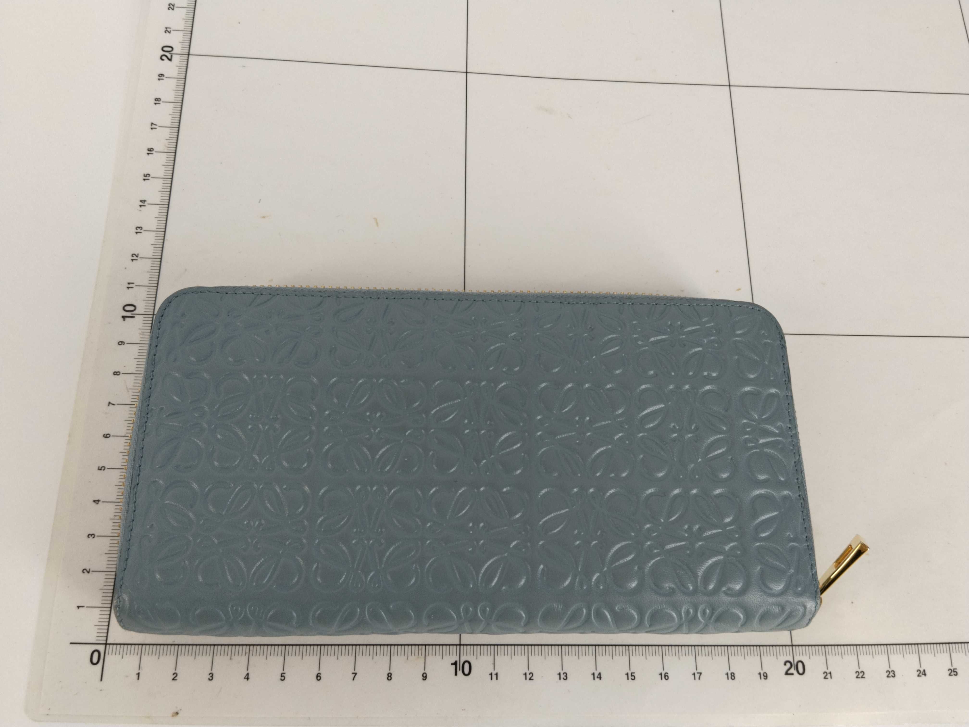 Anagram Round Zip Wallet, Blue, 261702 — view 2