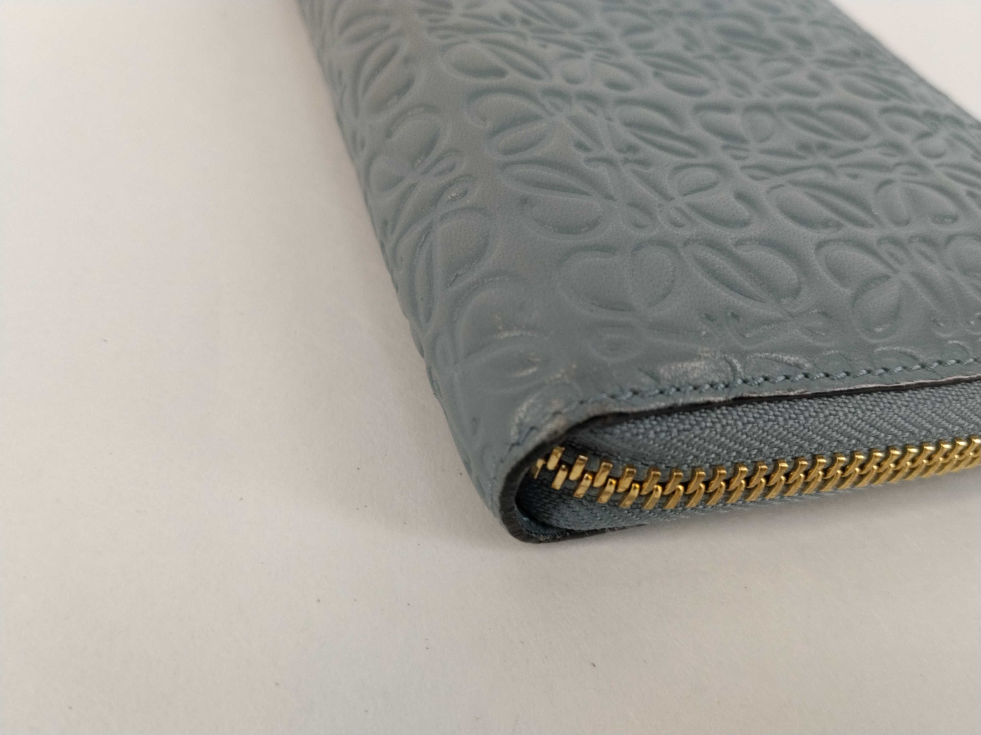 Anagram Round Zip Wallet, Blue, 261702 — view 3