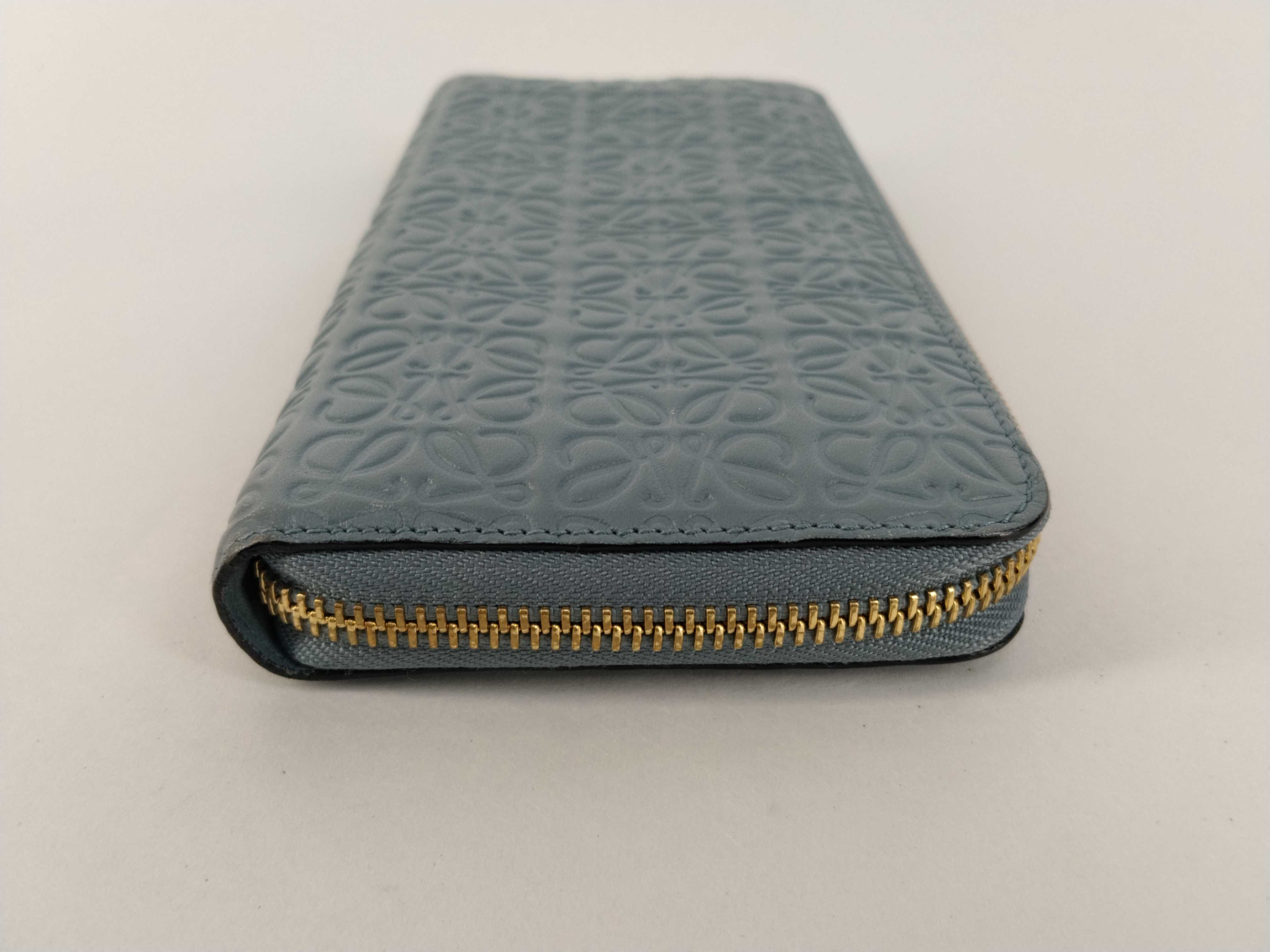 Anagram Round Zip Wallet, Blue, 261702 — view 4