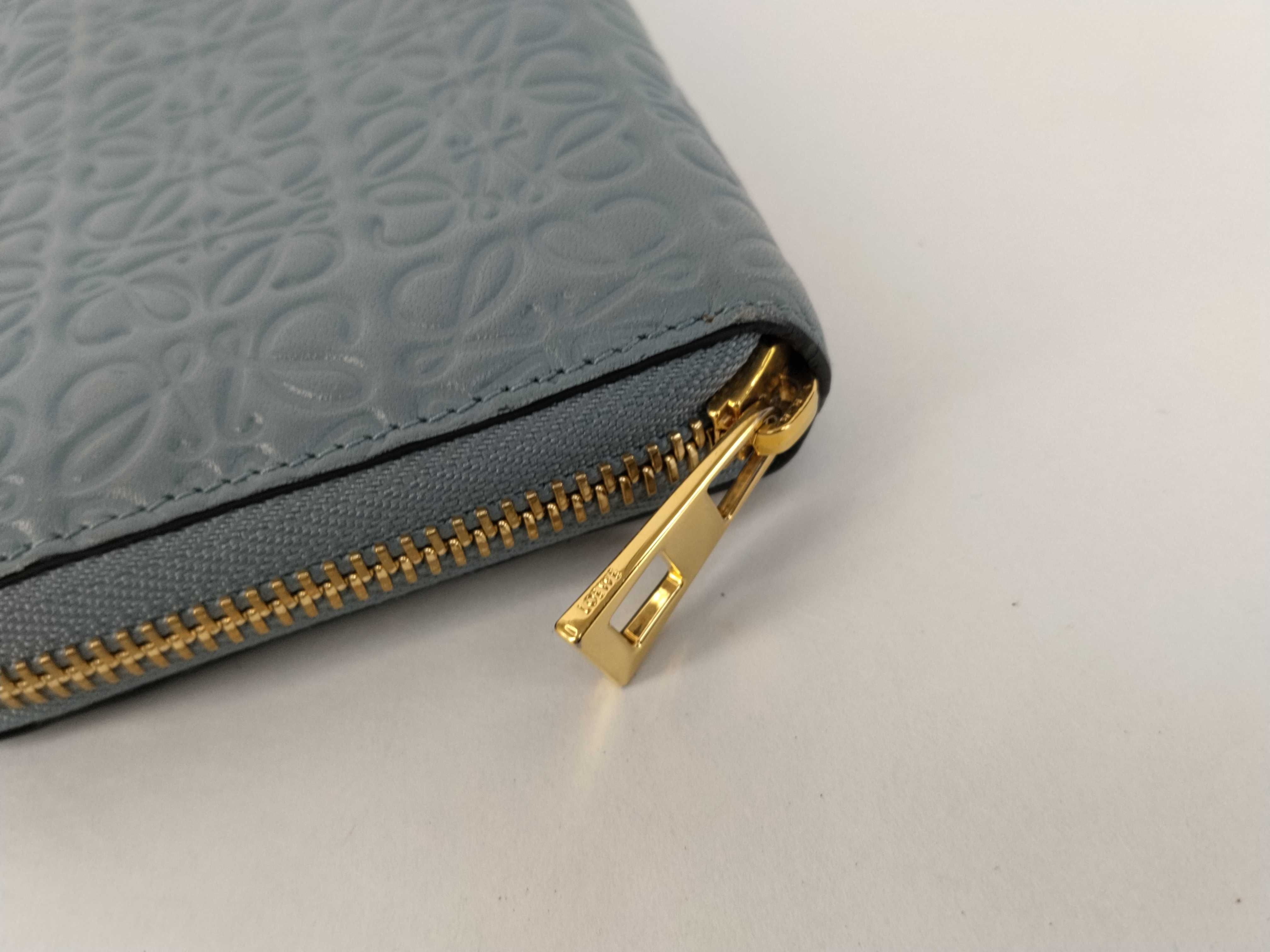 Anagram Round Zip Wallet, Blue, 261702 — view 6