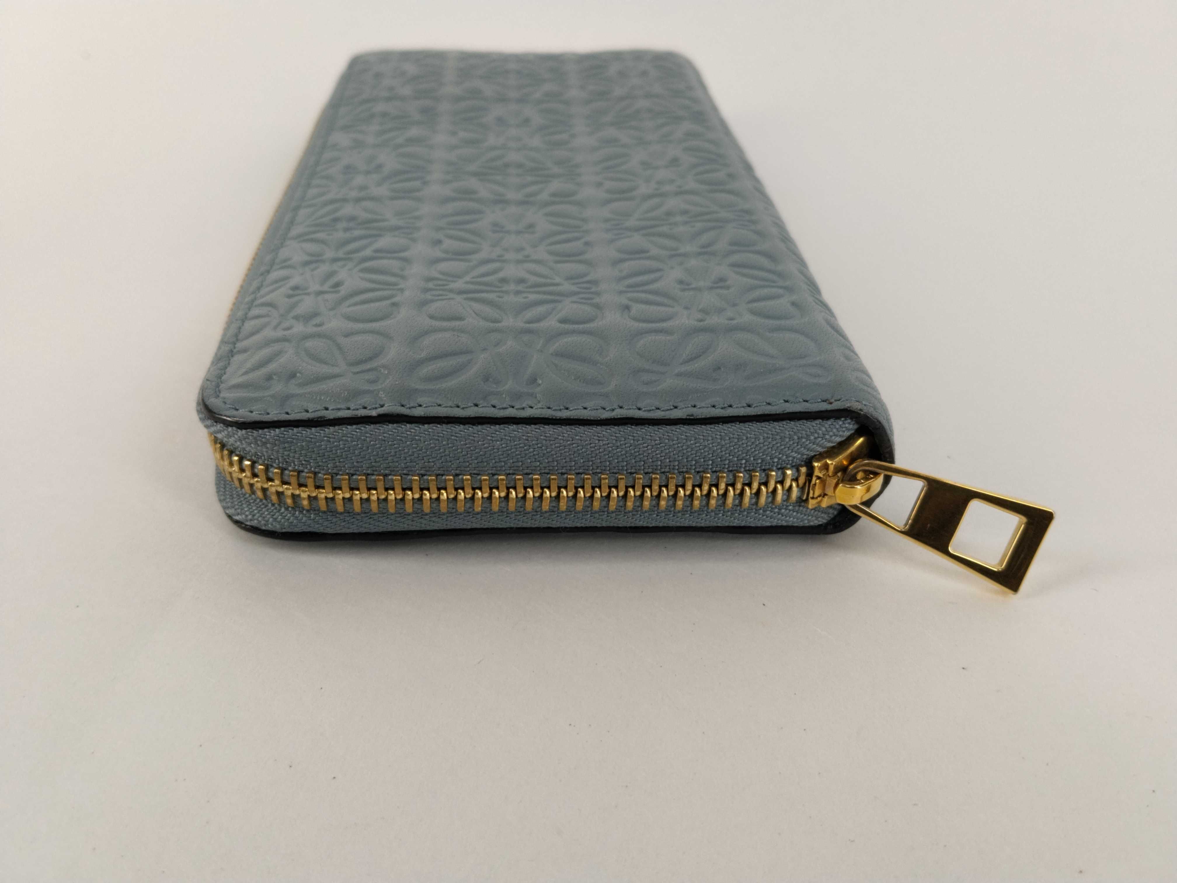 Anagram Round Zip Wallet, Blue, 261702 — view 7