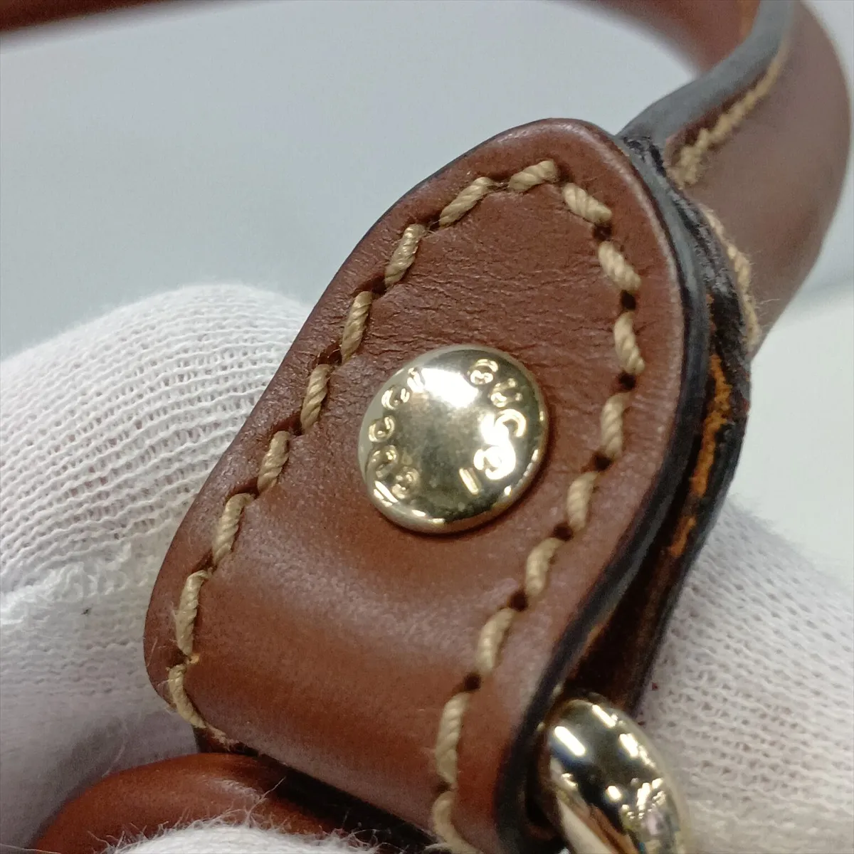 GG Supreme 203495 PVC x Leather Shoulder Bag, Beige x Brown — view 13