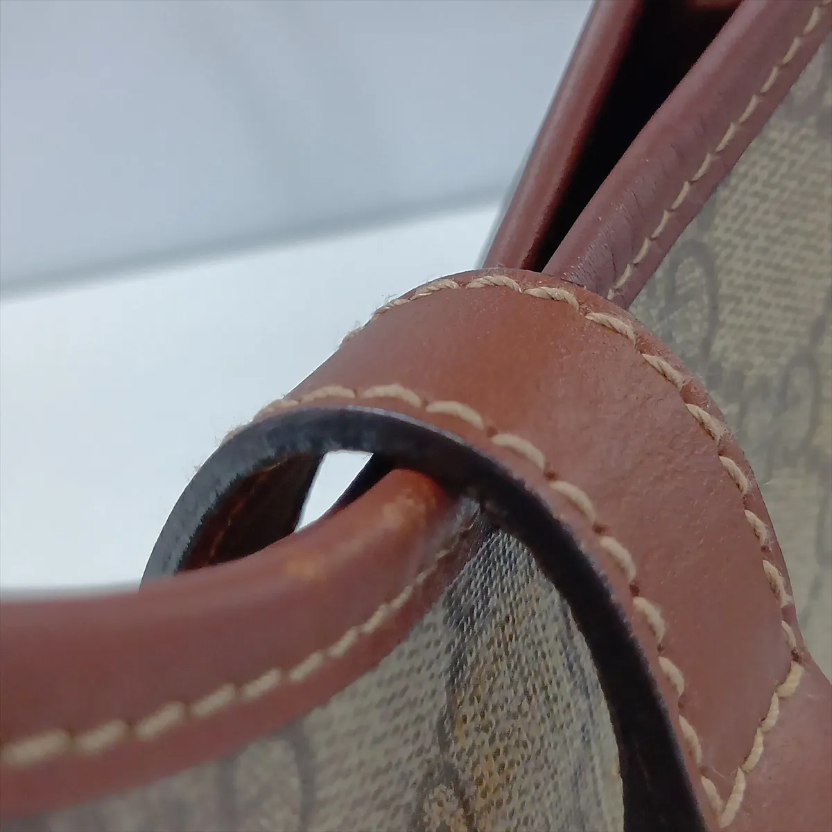 GG Supreme 203495 PVC x Leather Shoulder Bag, Beige x Brown — view 10
