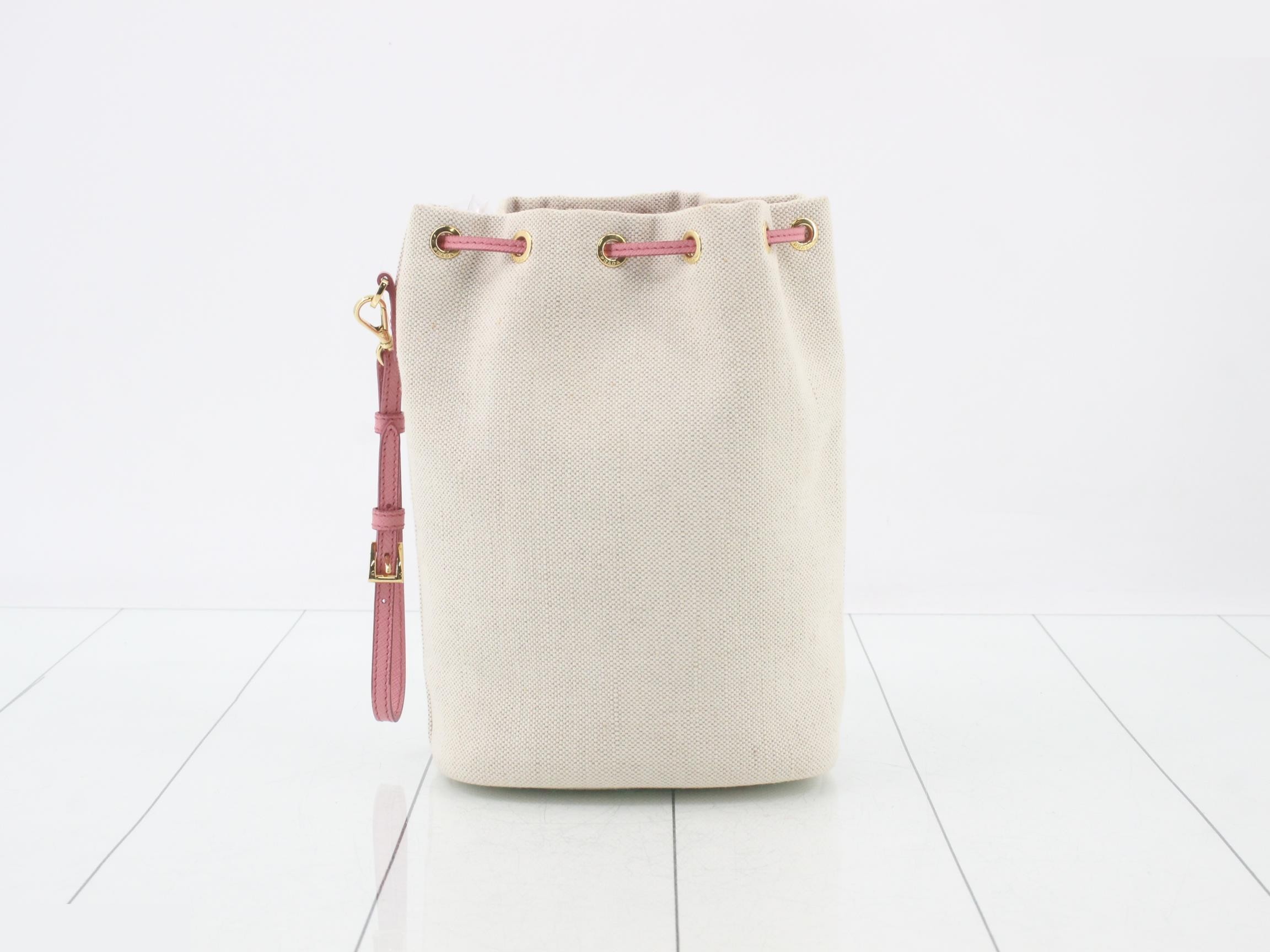 Bucket Bag, Drawstring Bag/Handbag, Canvas — view 2