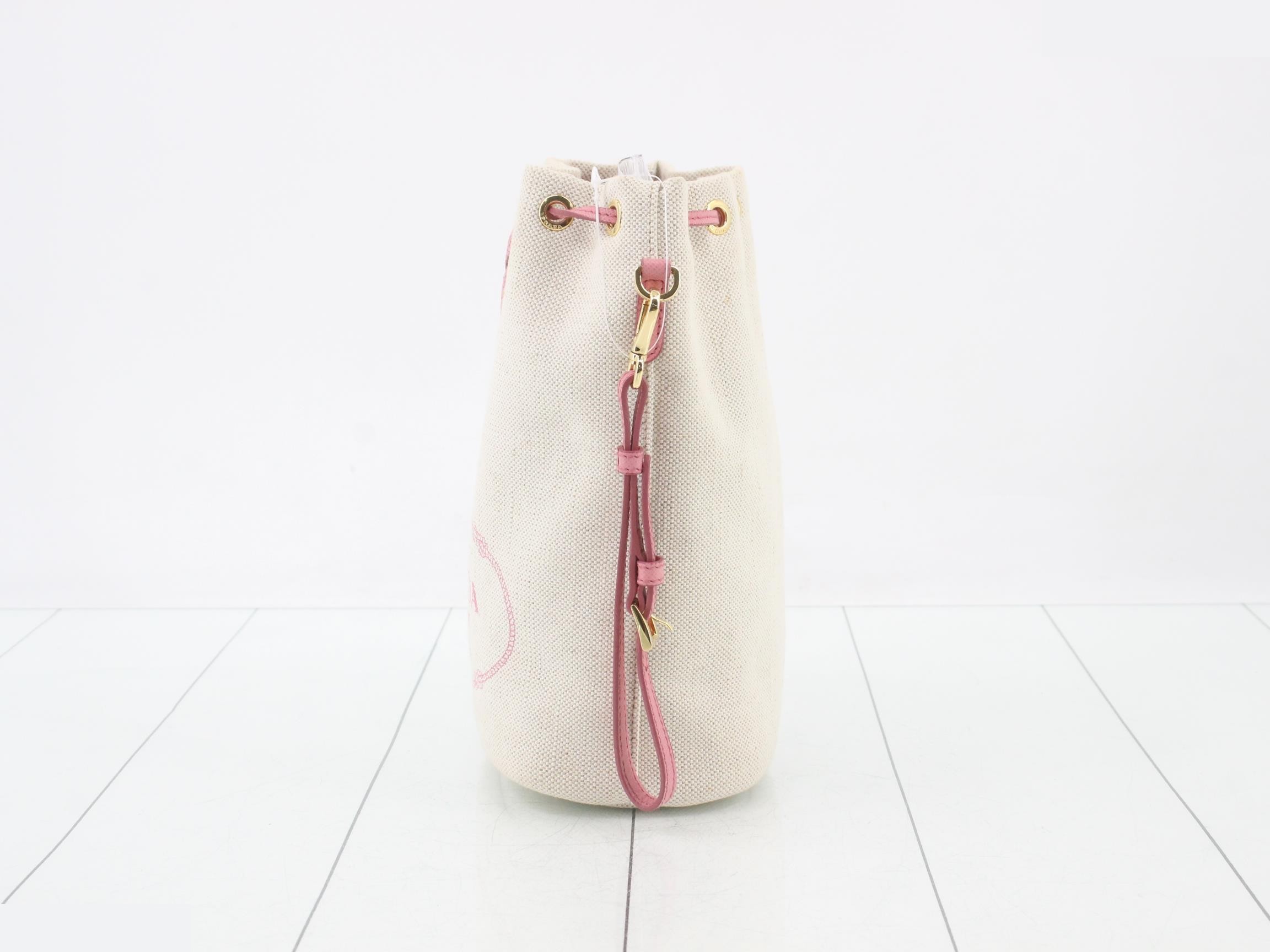 Bucket Bag, Drawstring Bag/Handbag, Canvas — view 3