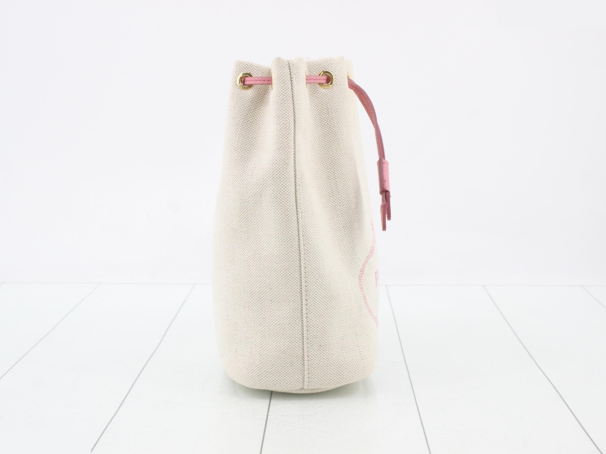 Bucket Bag, Drawstring Bag/Handbag, Canvas — view 4