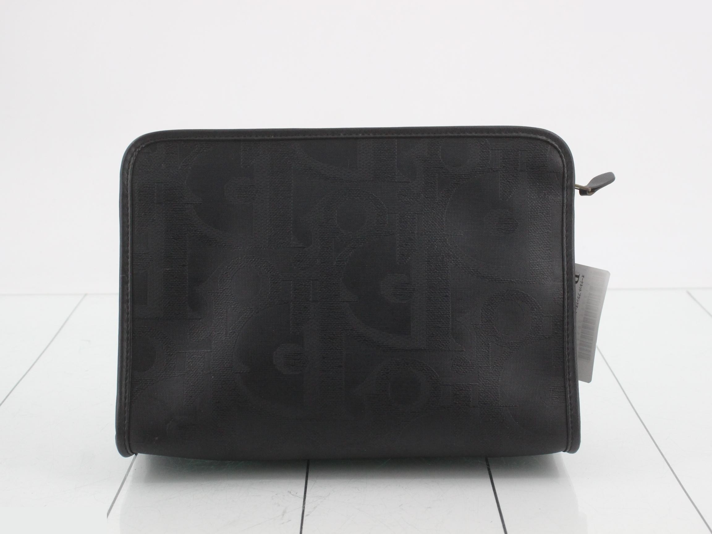 clutch bag, black, PVC — view 2
