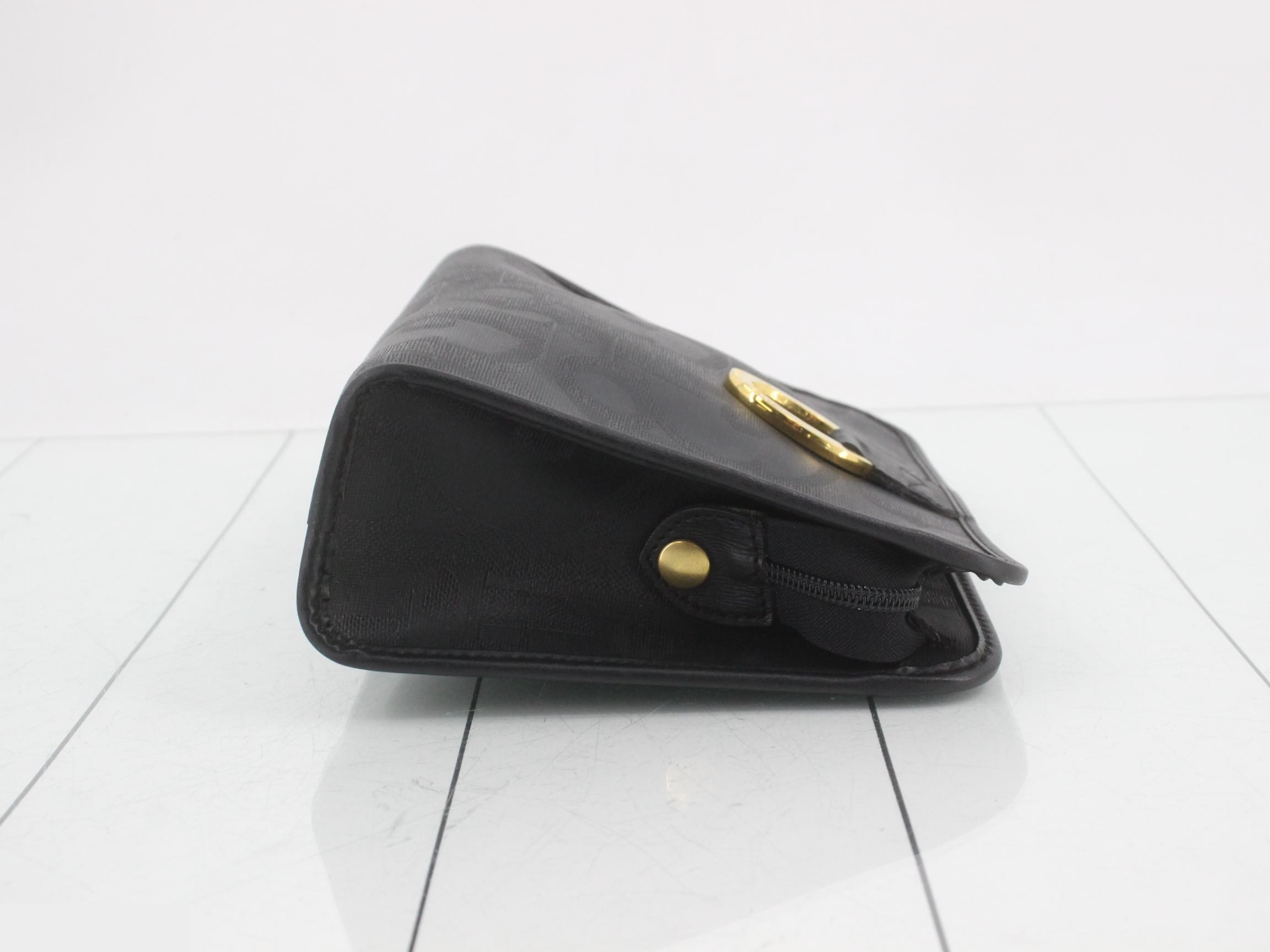 clutch bag, black, PVC — view 3