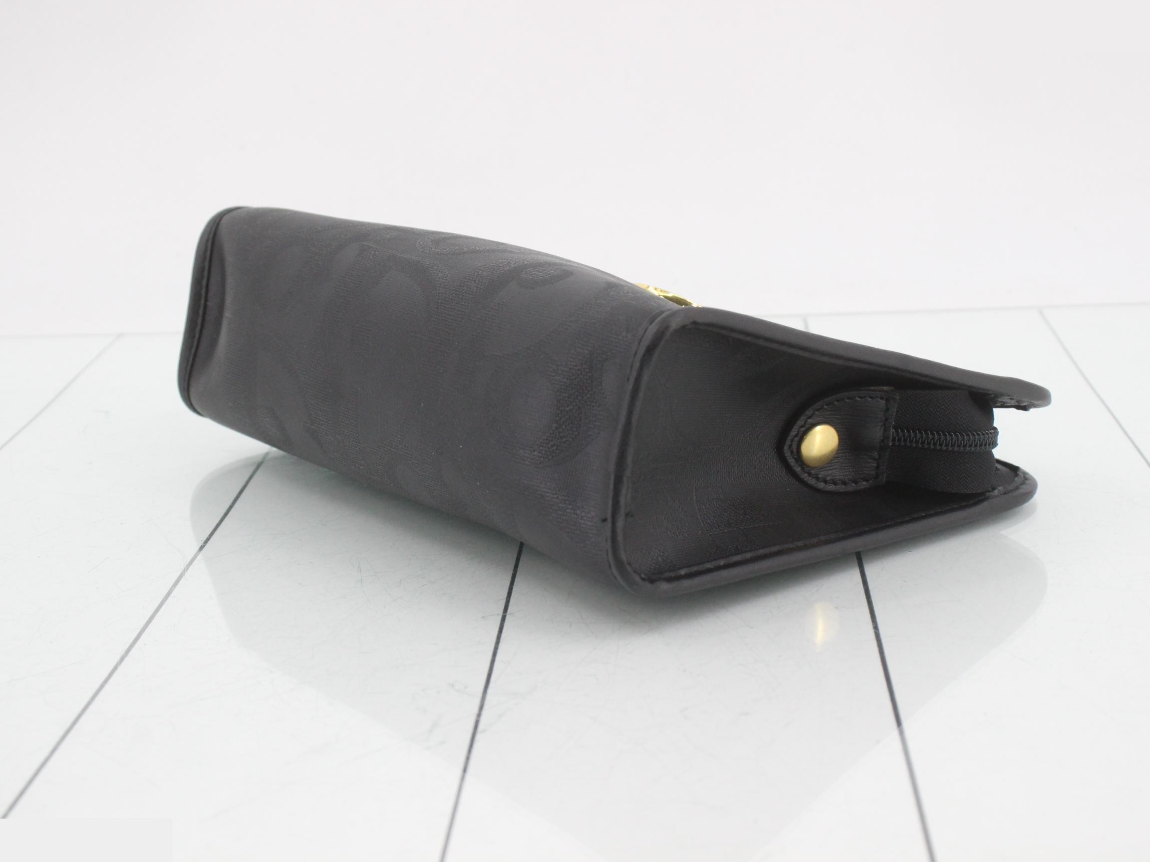 clutch bag, black, PVC — view 6