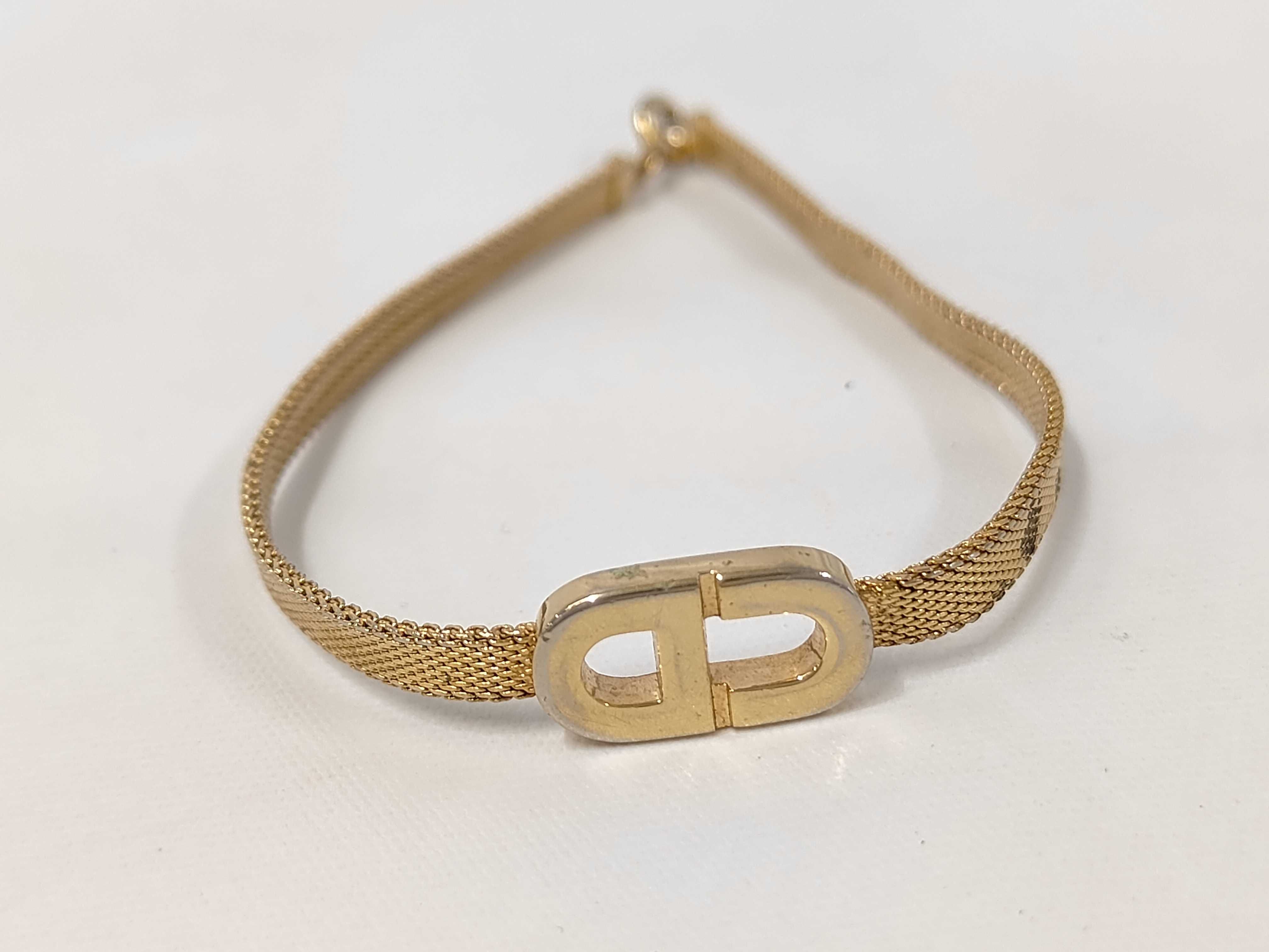 CD Logo Gold Bracelet Bangle — view 2