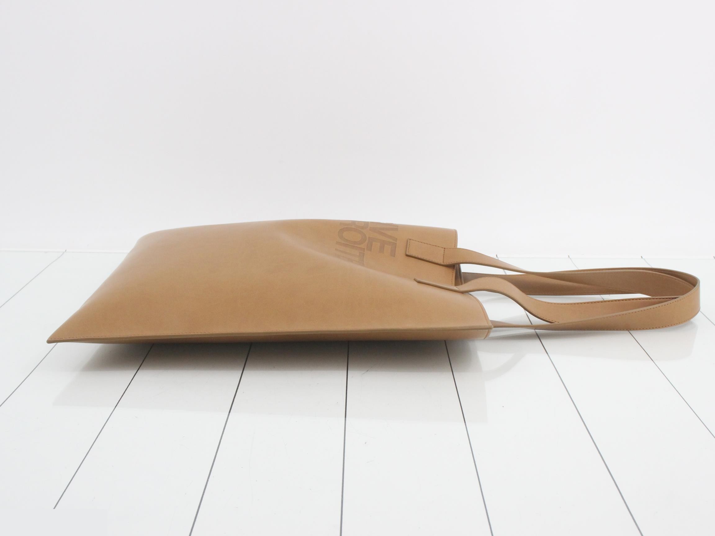 Cognac Apple Skin Tote Bag — view 3