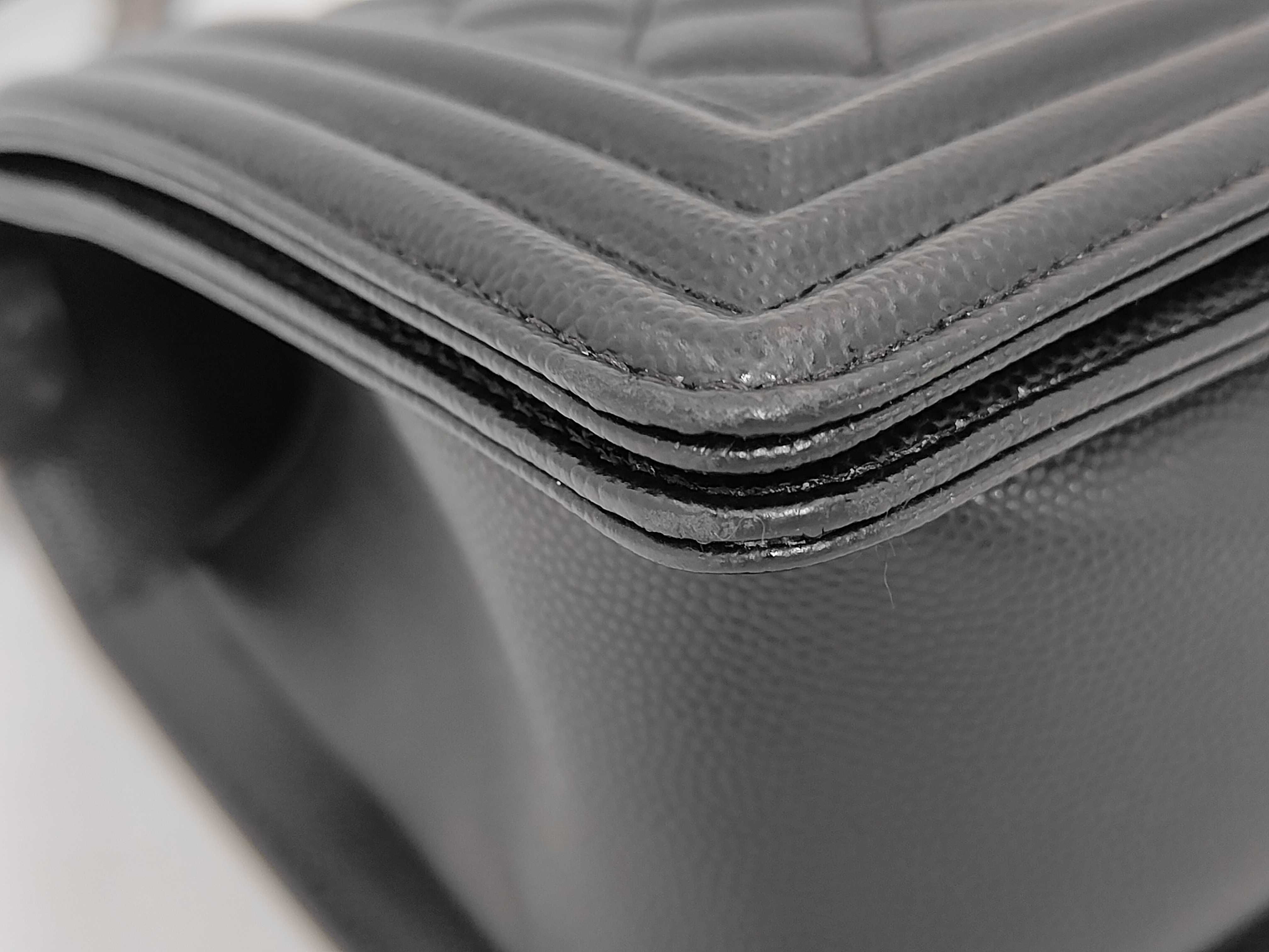 Boy Chanel Caviar Matelassé Shoulder Bag — view 4