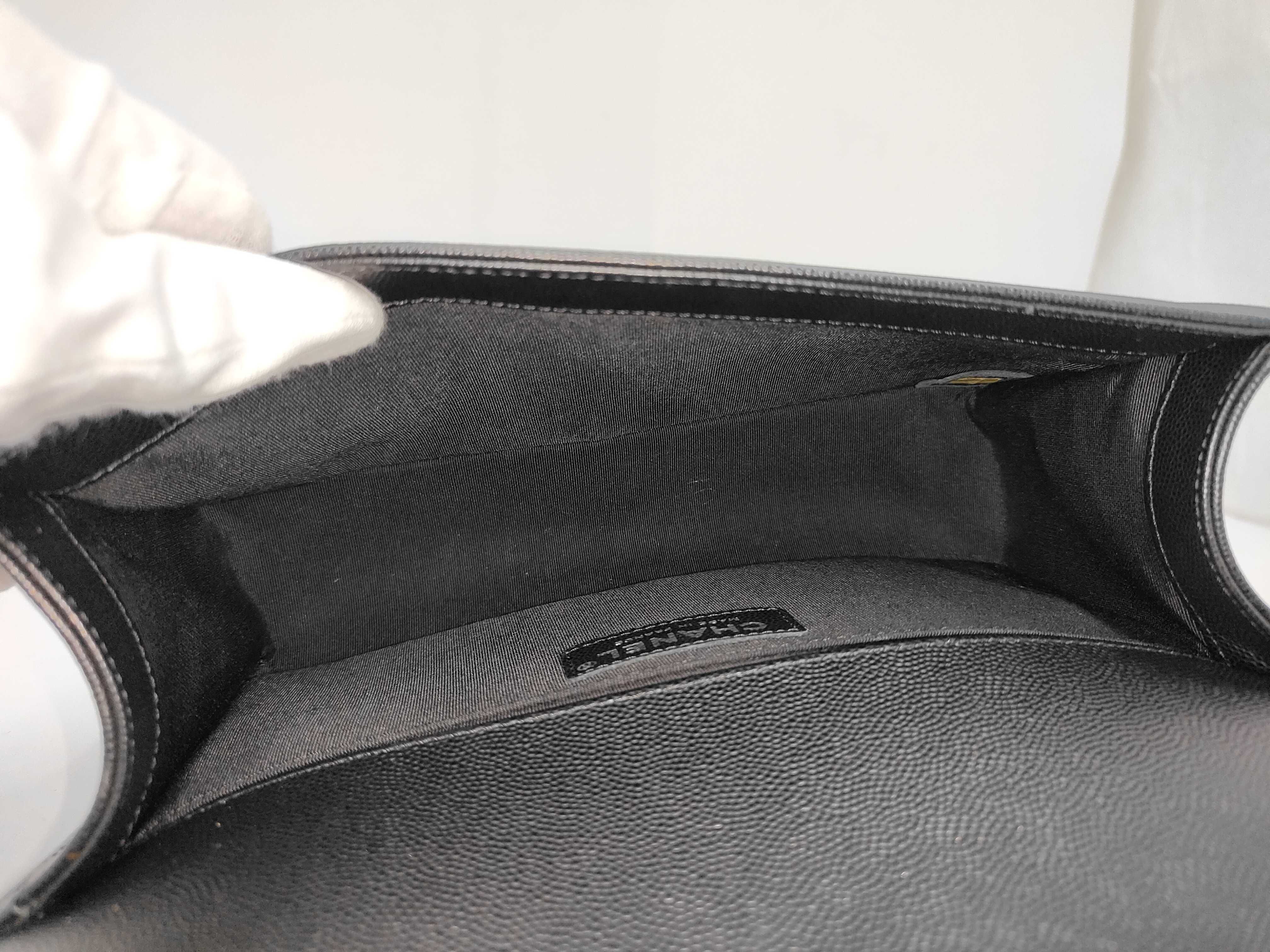 Boy Chanel Caviar Matelassé Shoulder Bag — view 7