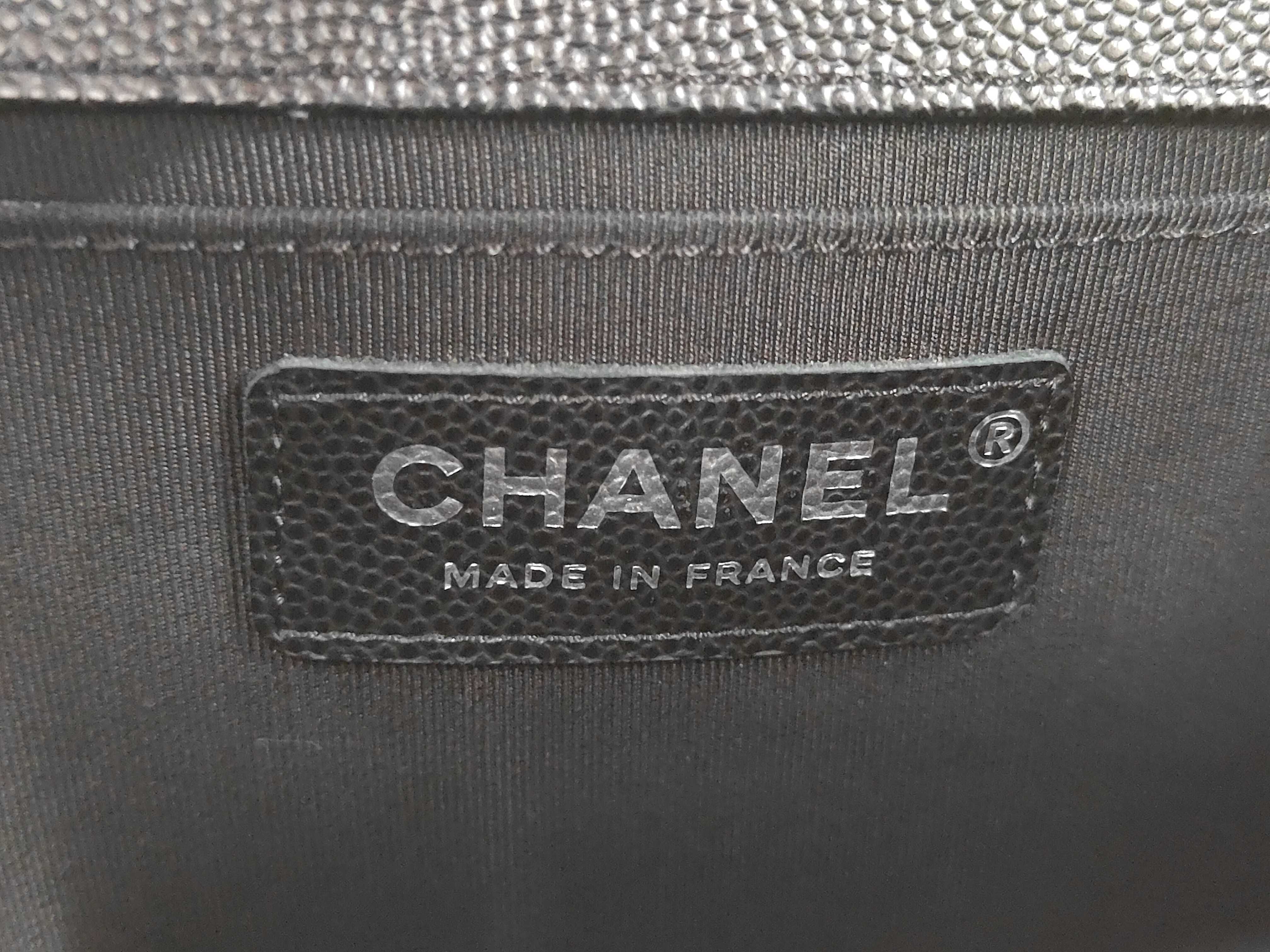 Boy Chanel Caviar Matelassé Shoulder Bag — view 8
