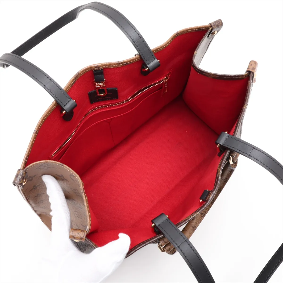 Giant Monogram Reverse OnTheGo MM M45321 Brown (RFID detected) — view 7