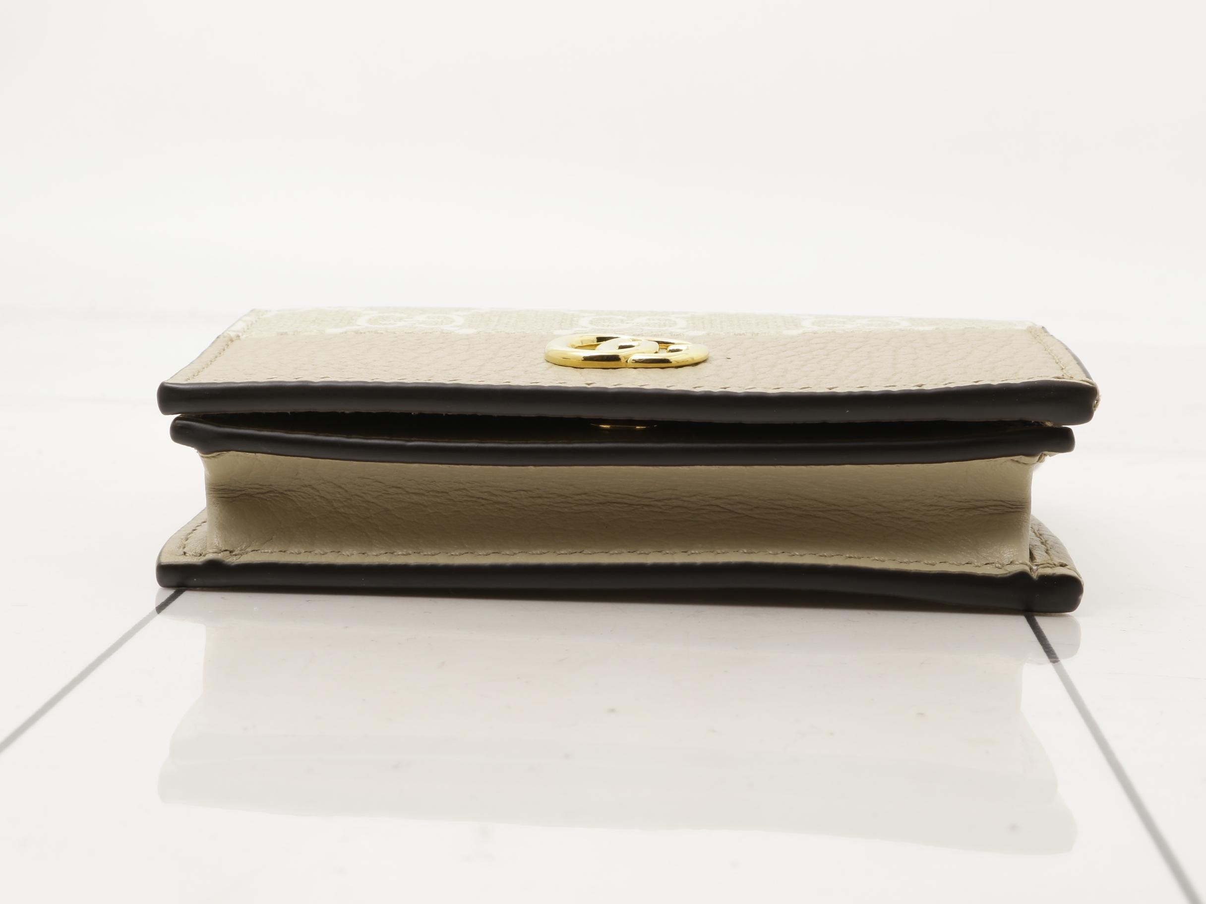 Double G Bicolor Card Case Wallet - Retail Price ¥69,850 — view 3