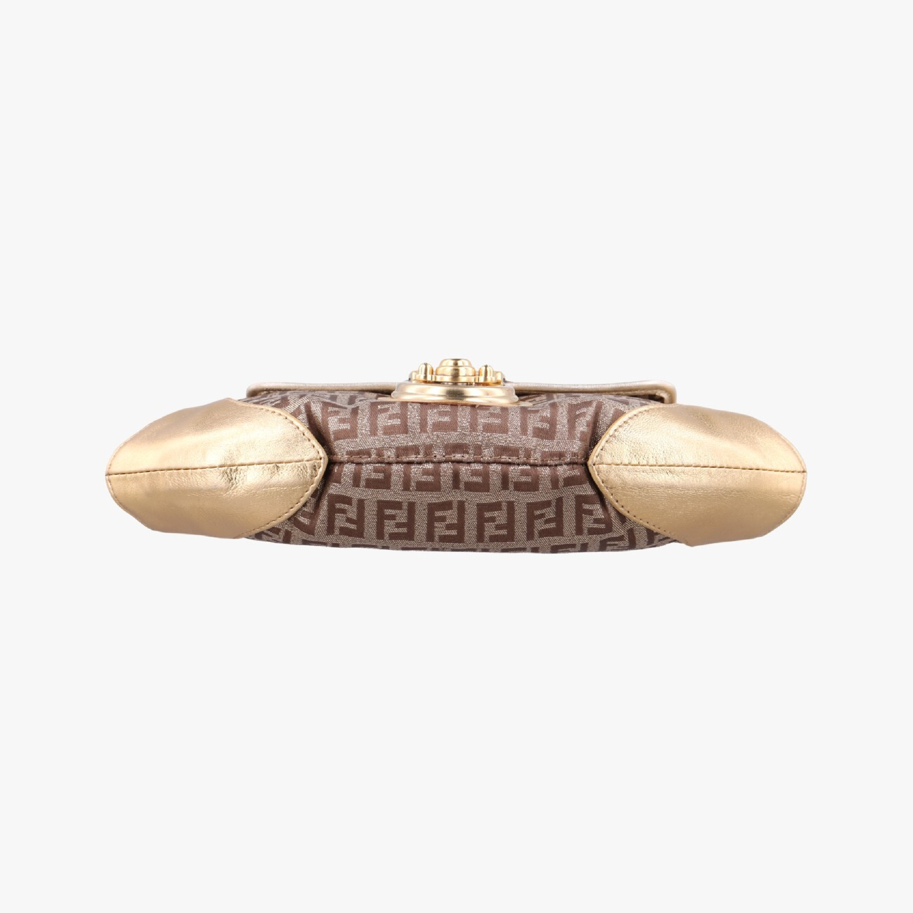 Zucchino Borsa Gold x Multicolor Canvas x Leather Shoulder Bag 8BR429 2241-8BR429-LPB-048 — view 3