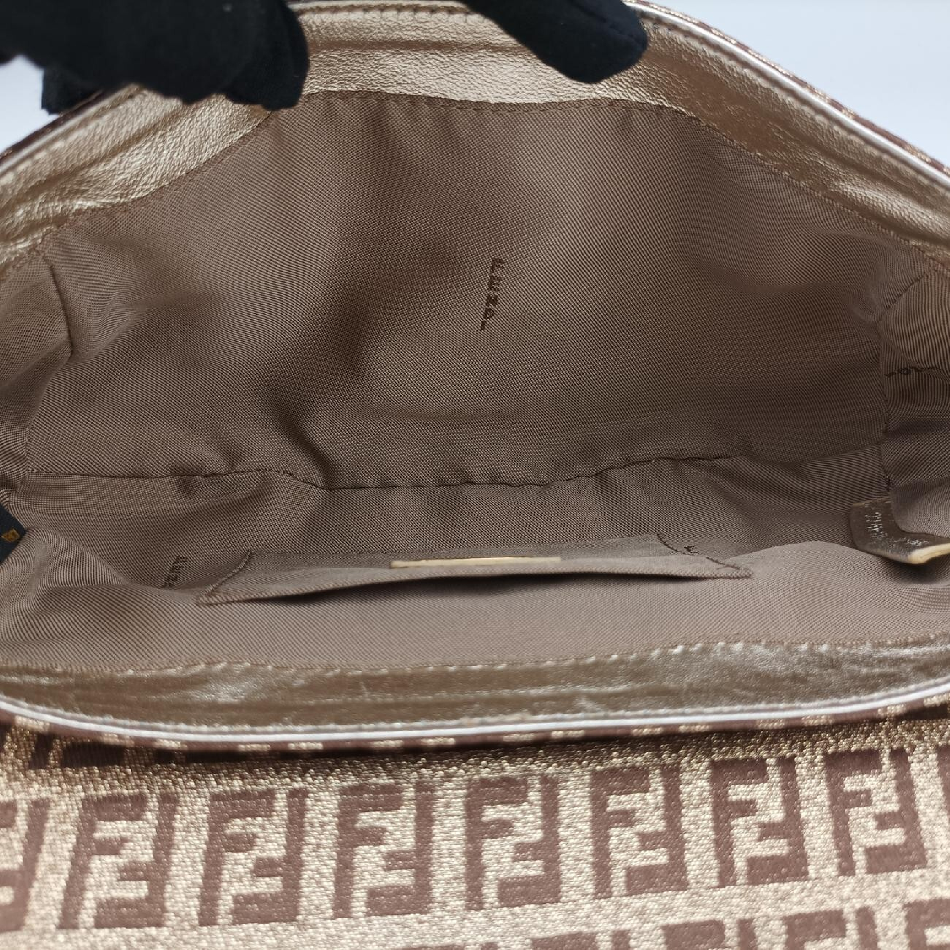 Zucchino Borsa Gold x Multicolor Canvas x Leather Shoulder Bag 8BR429 2241-8BR429-LPB-048 — view 6