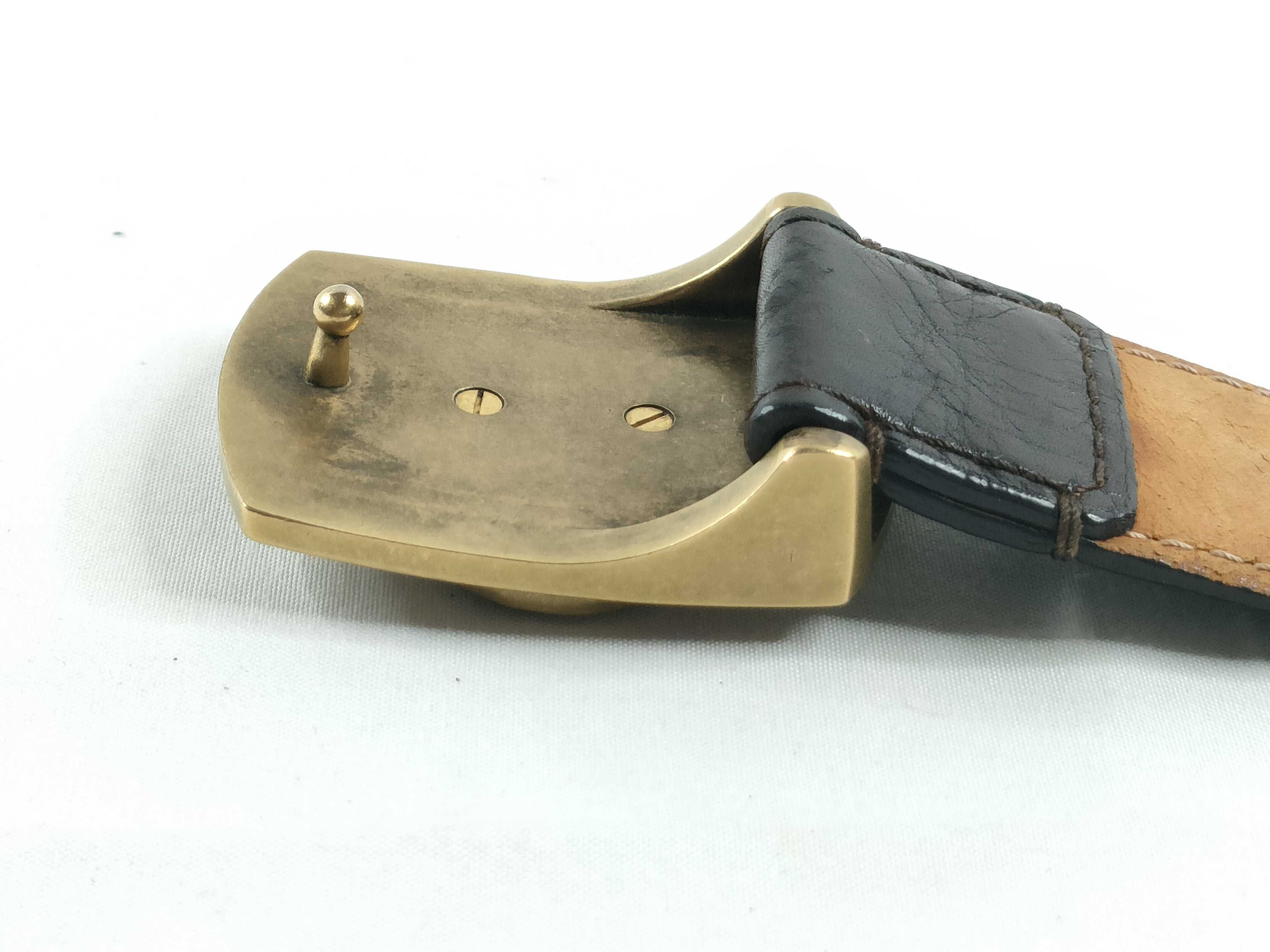 Belt Leather Logo Buckle Belt — view 5